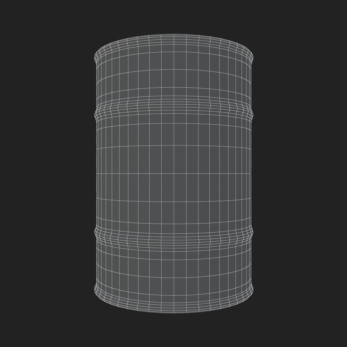 Oil Drum 200L 3D  Low-poly 3D model_12