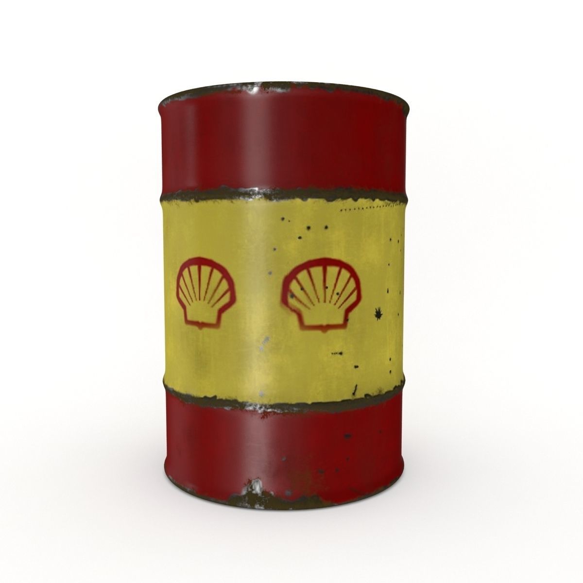 Oil Drum 200L 3D  Low-poly 3D model_5
