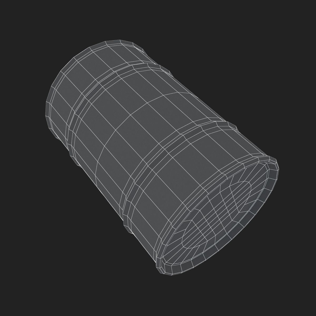 Oil Drum 200L 3D  Low-poly 3D model_20