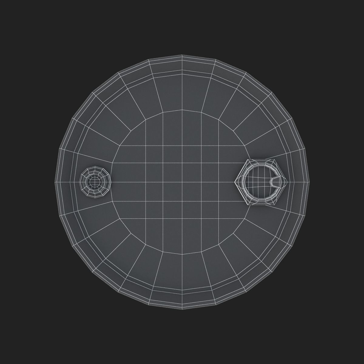 Oil Drum 200L 3D  Low-poly 3D model_13