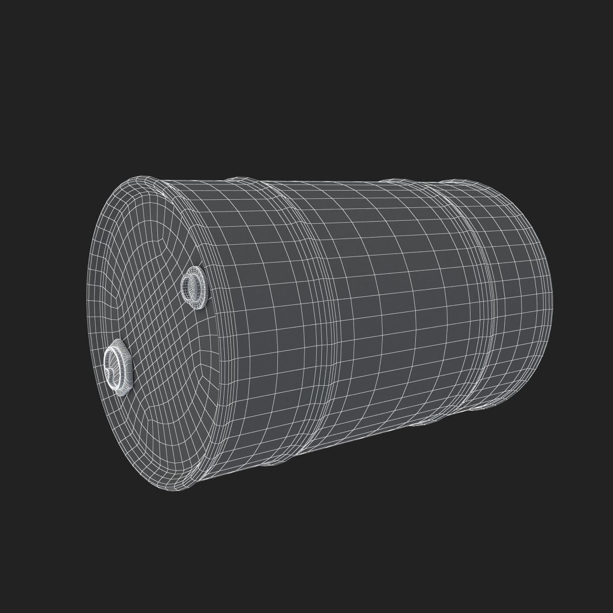 Oil Drum 200L 3D  Low-poly 3D model_17