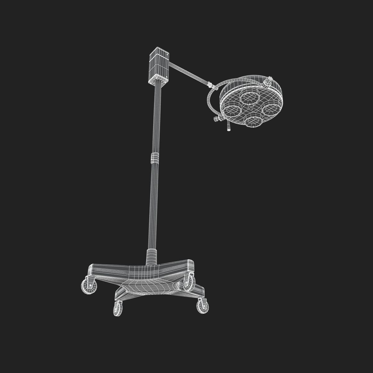 Cold Light Operating Lamp 3D model_17
