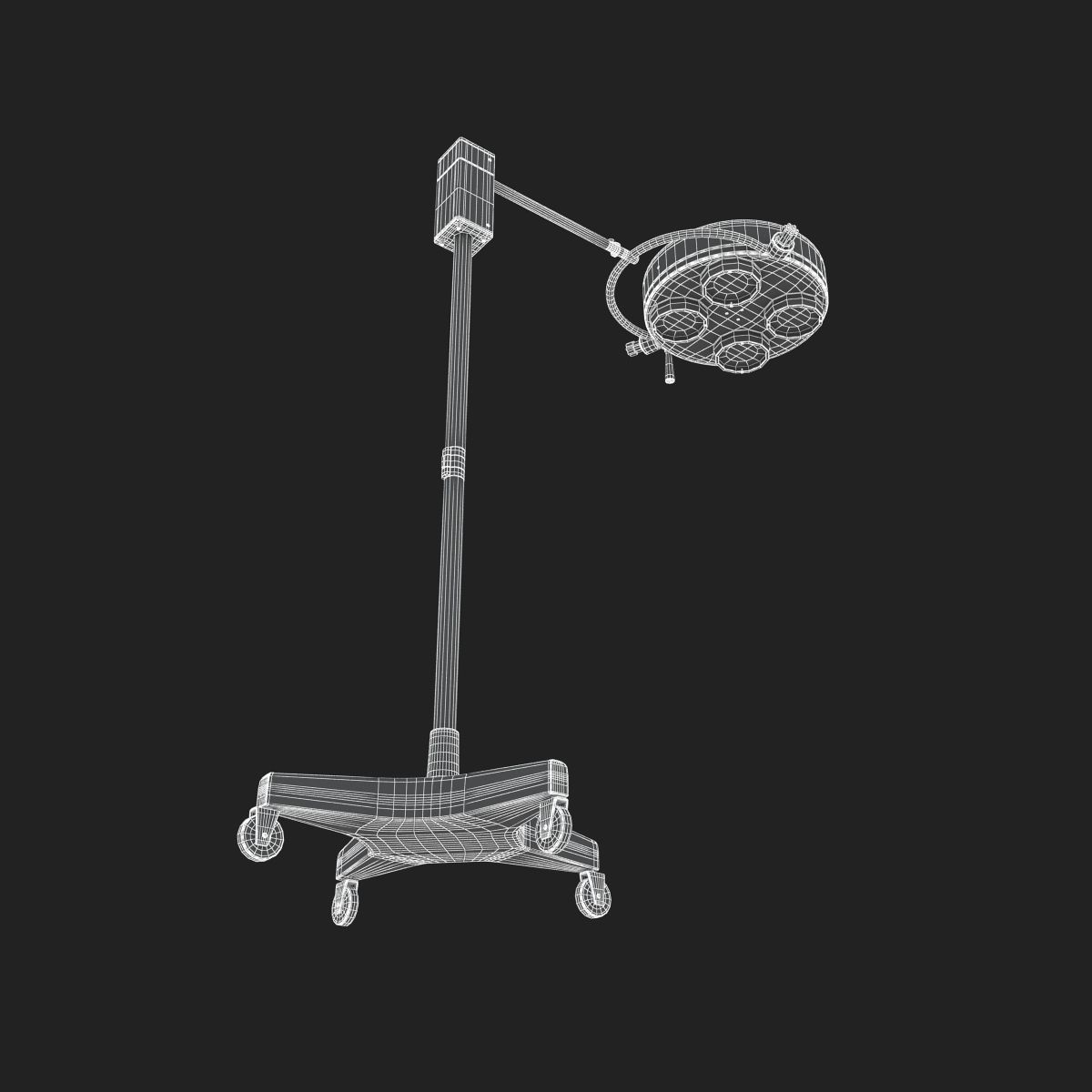 Cold Light Operating Lamp 3D model_20