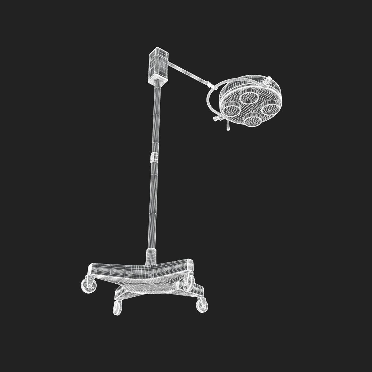 Cold Light Operating Lamp 3D model_18