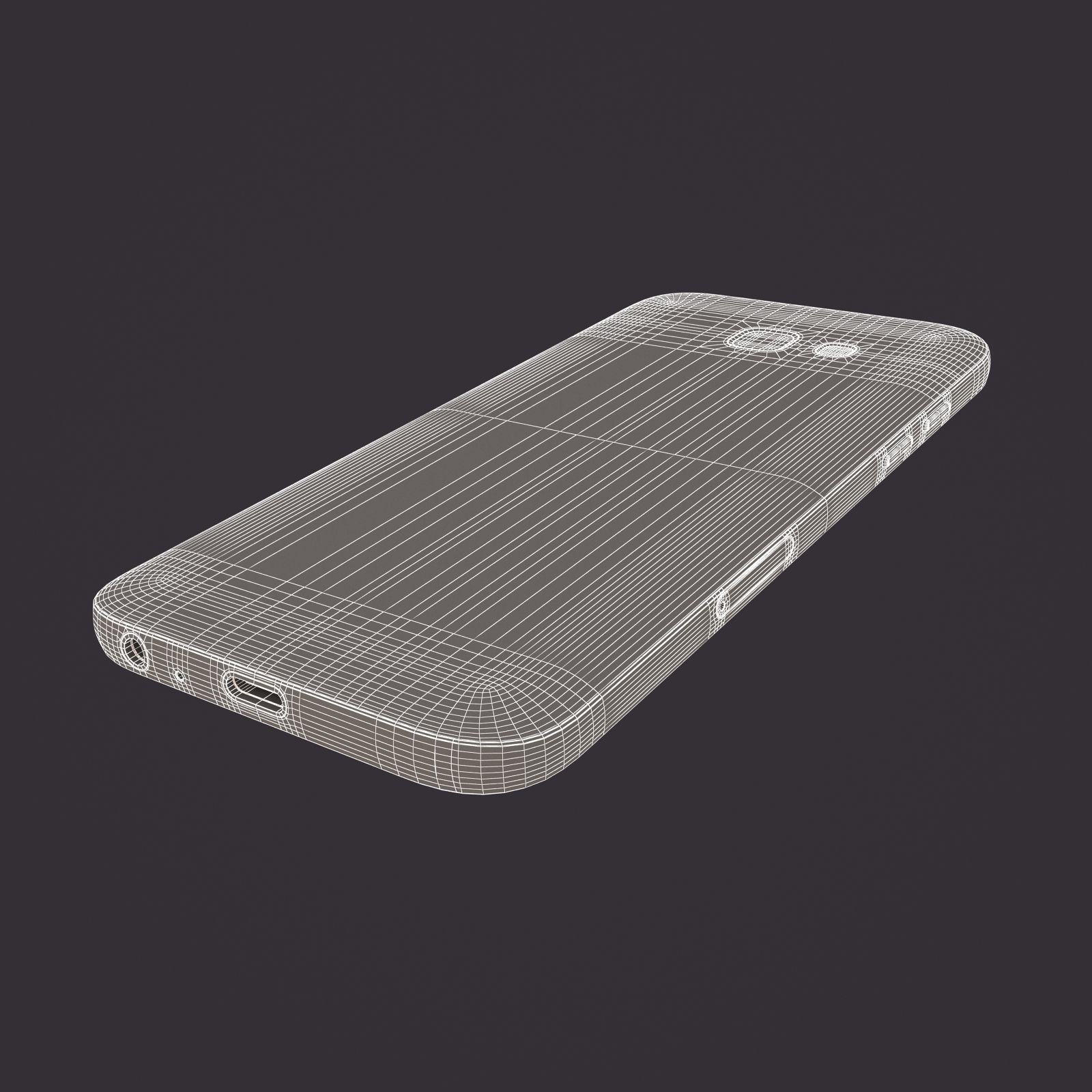 Samsung Galaxy A5 2017 Black 3D model_22