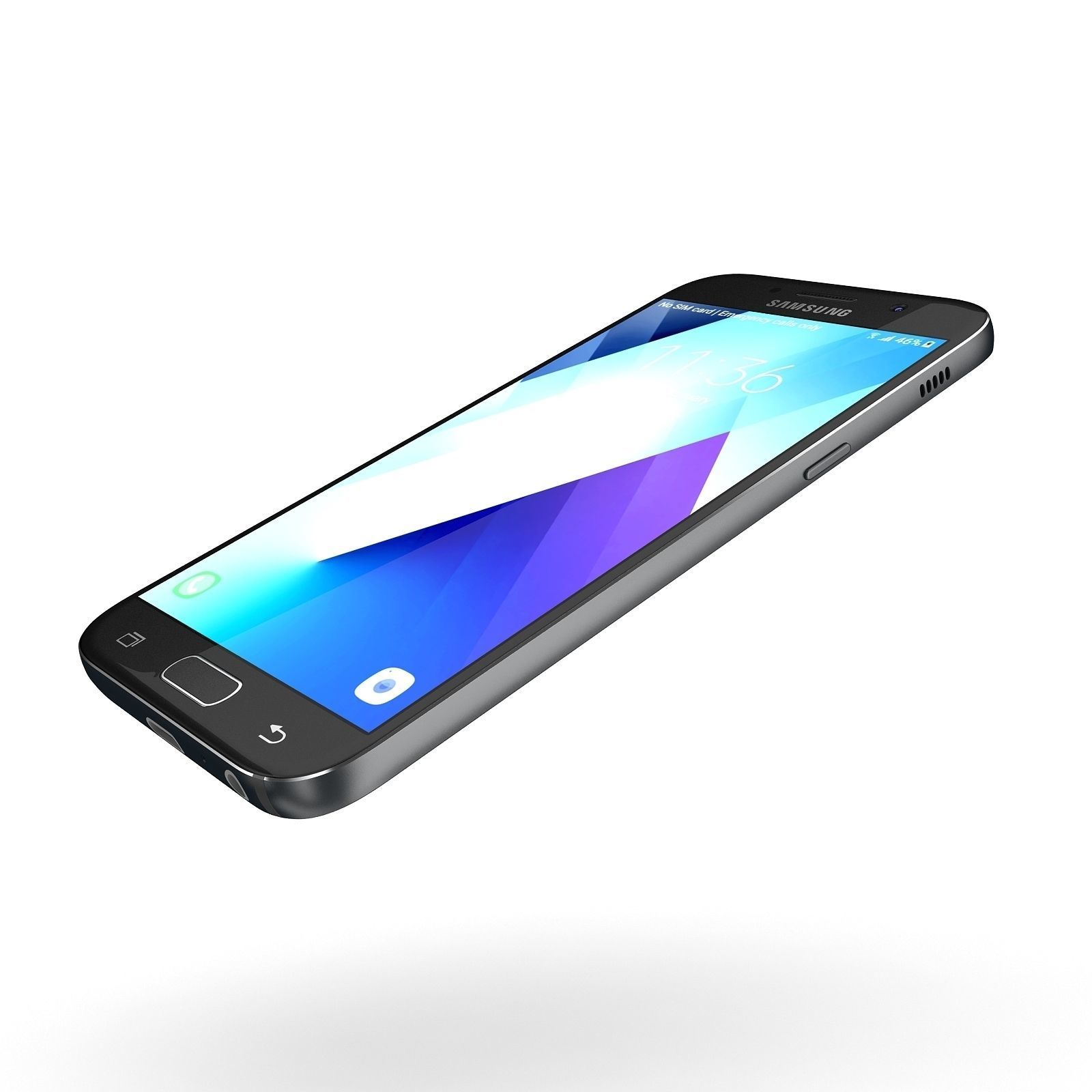 Samsung Galaxy A5 2017 Black 3D model_2