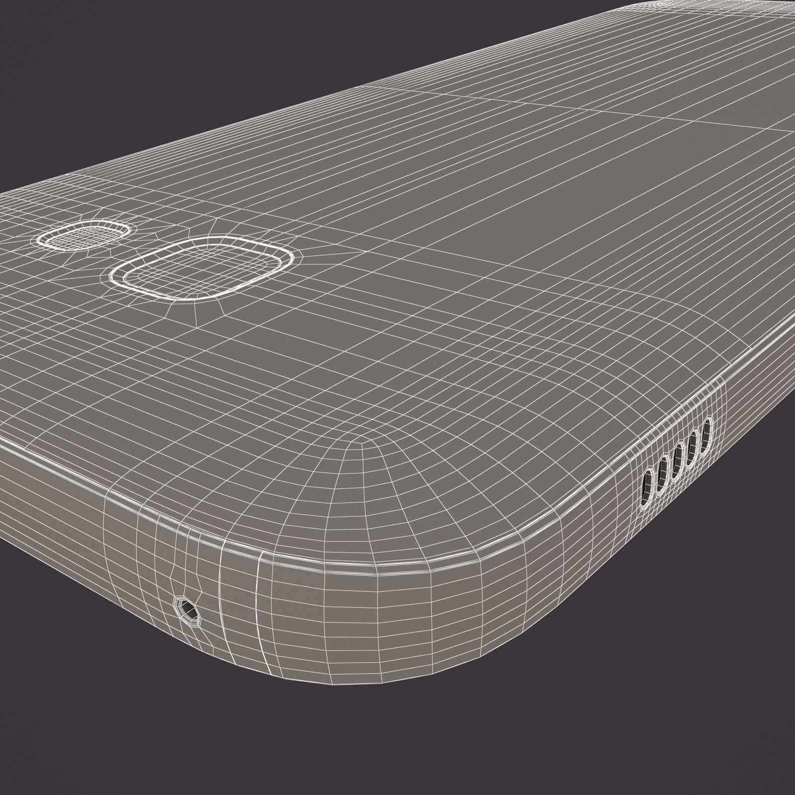 Samsung Galaxy A5 2017 Black 3D model_24