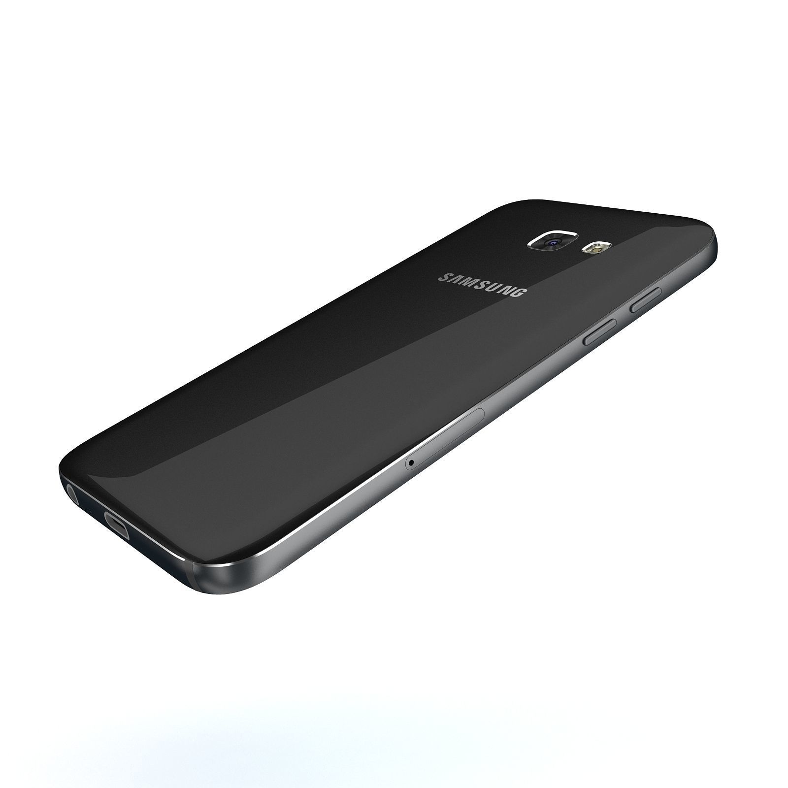 Samsung Galaxy A5 2017 Black 3D model_7