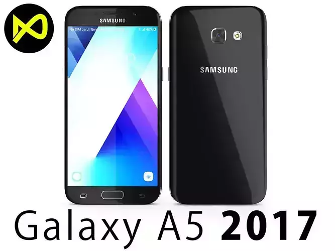 Samsung Galaxy A5 2017 Black 3D model