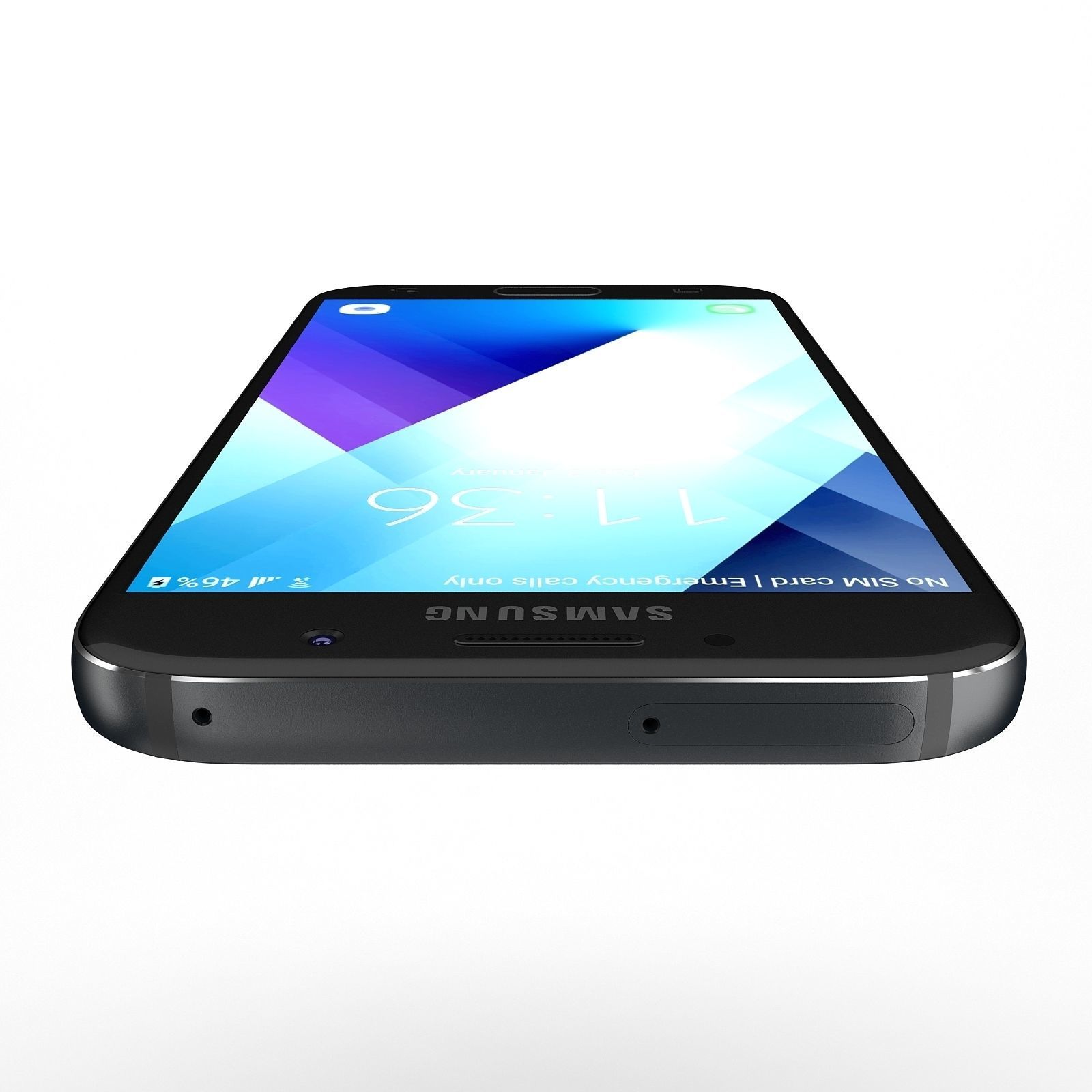 Samsung Galaxy A5 2017 Black 3D model_9