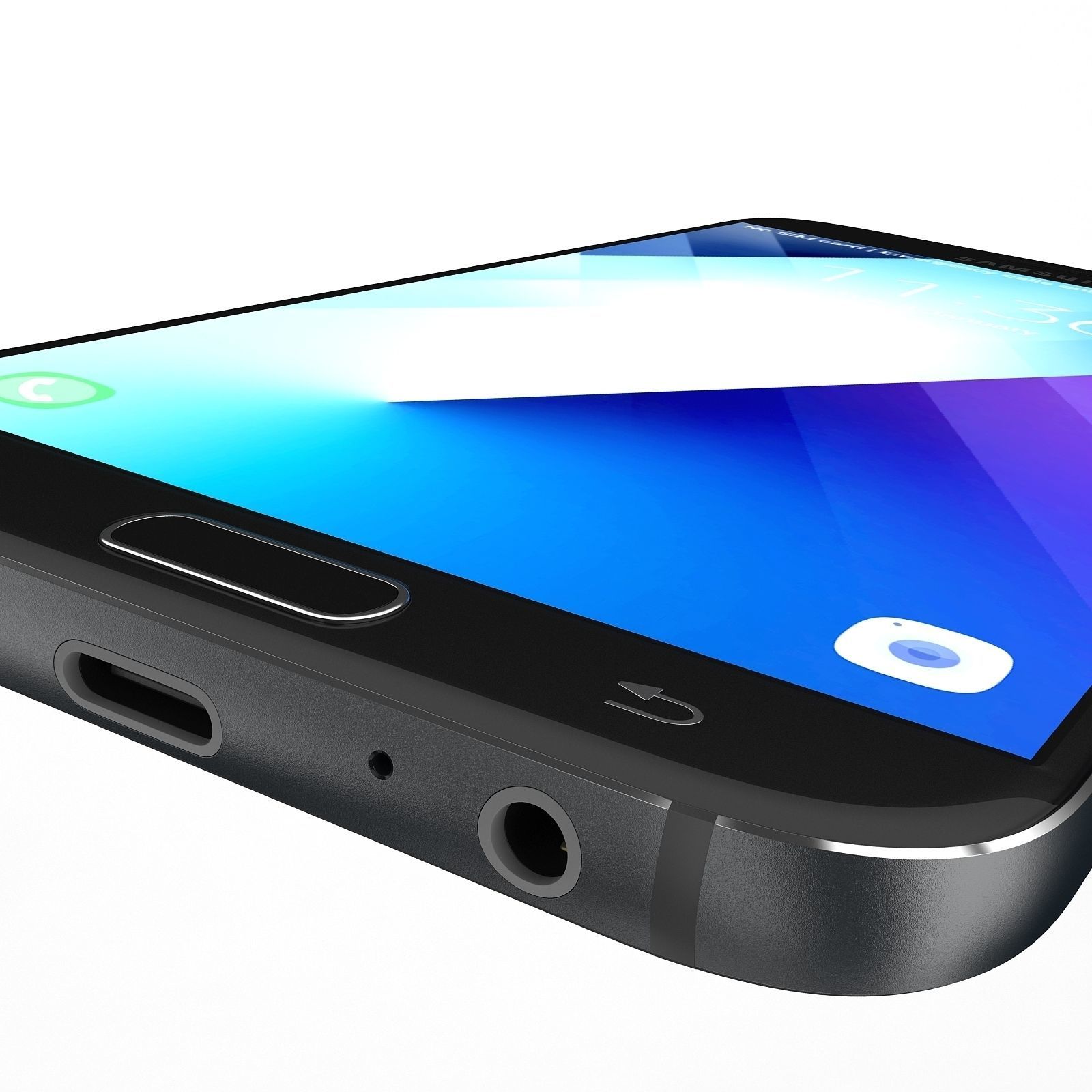 Samsung Galaxy A7 2017 Black 3D model_13