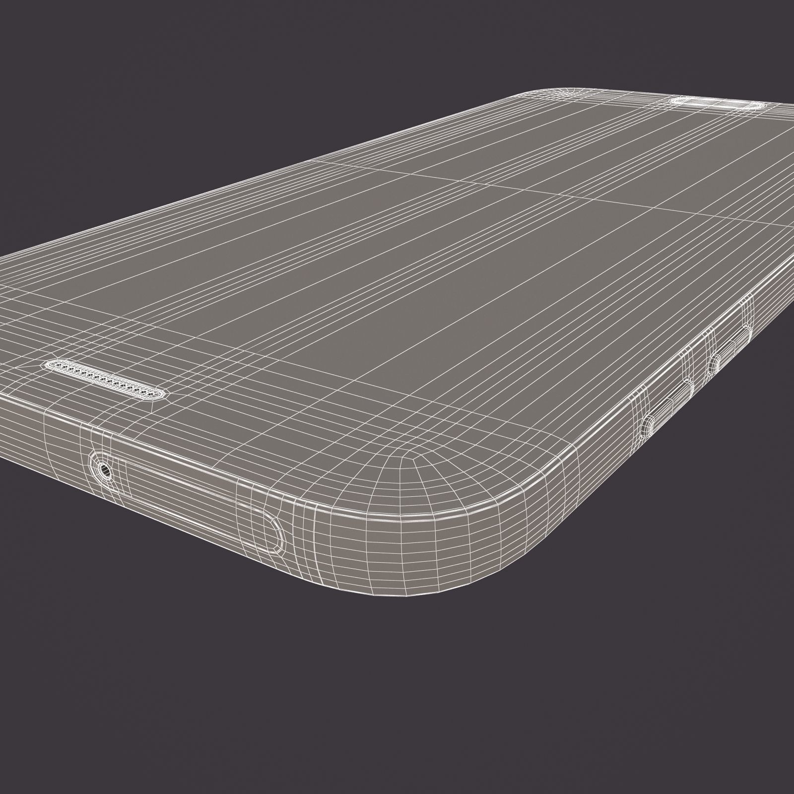 Samsung Galaxy A7 2017 Black 3D model_20