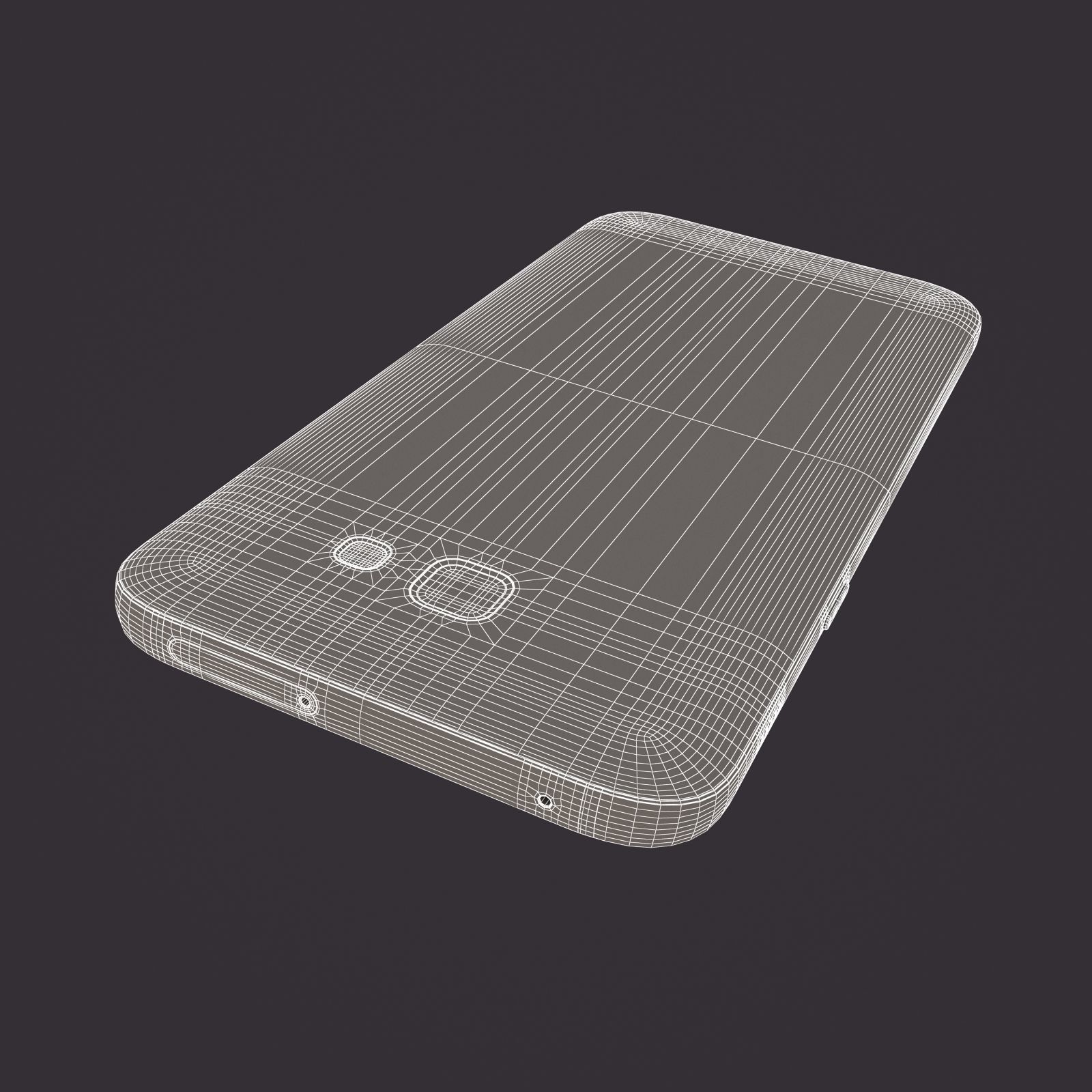 Samsung Galaxy A7 2017 Black 3D model_19