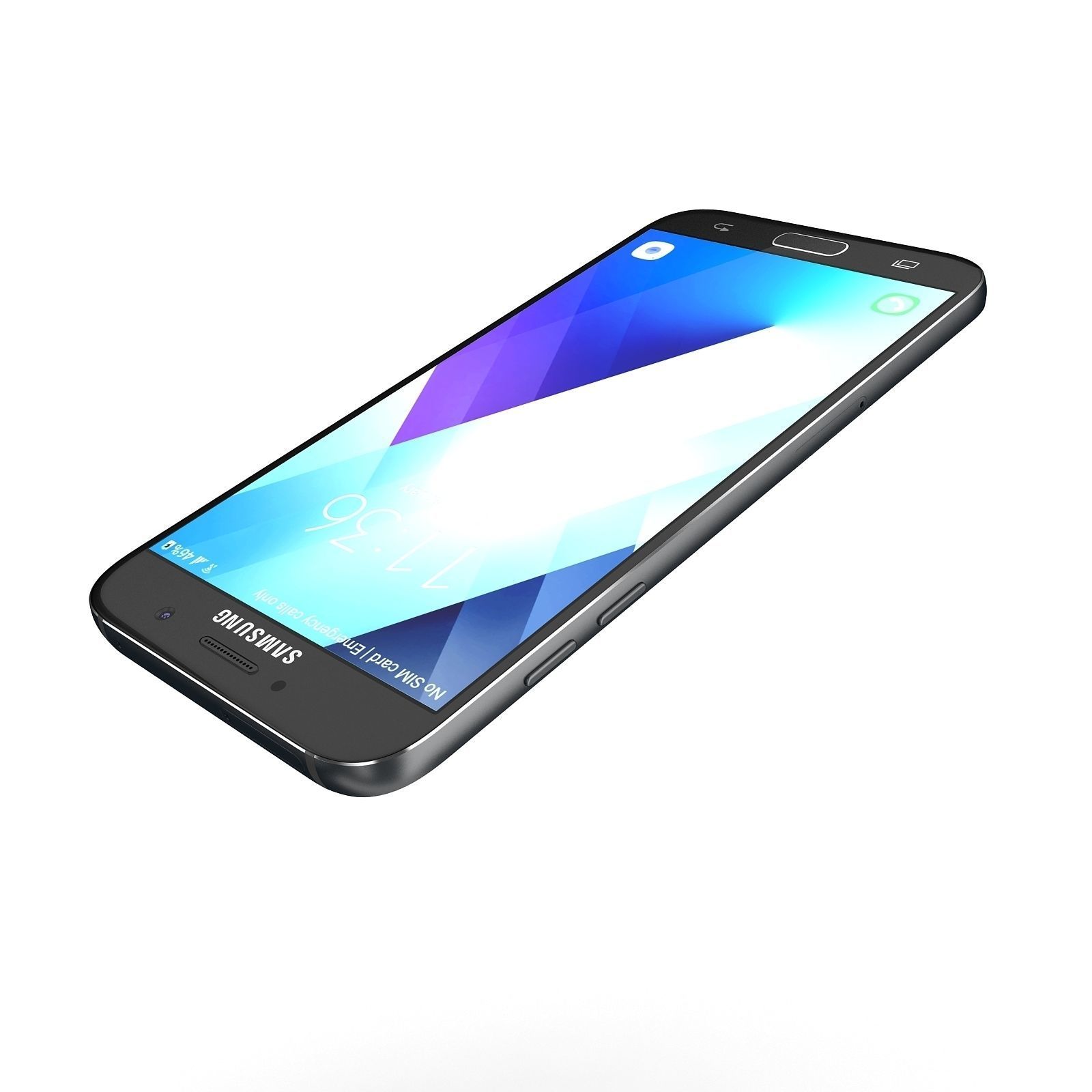 Samsung Galaxy A7 2017 Black 3D model_6