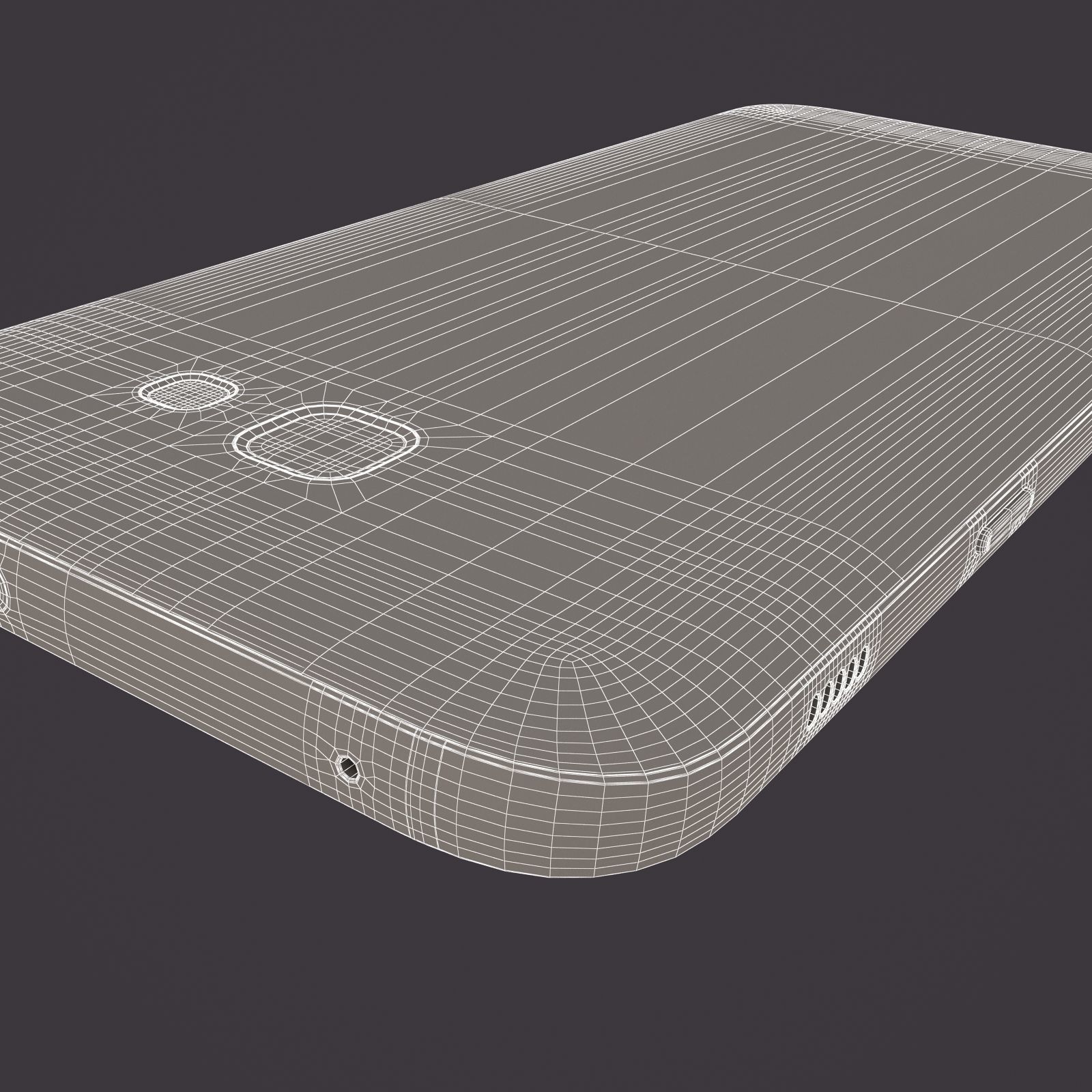 Samsung Galaxy A7 2017 Black 3D model_25