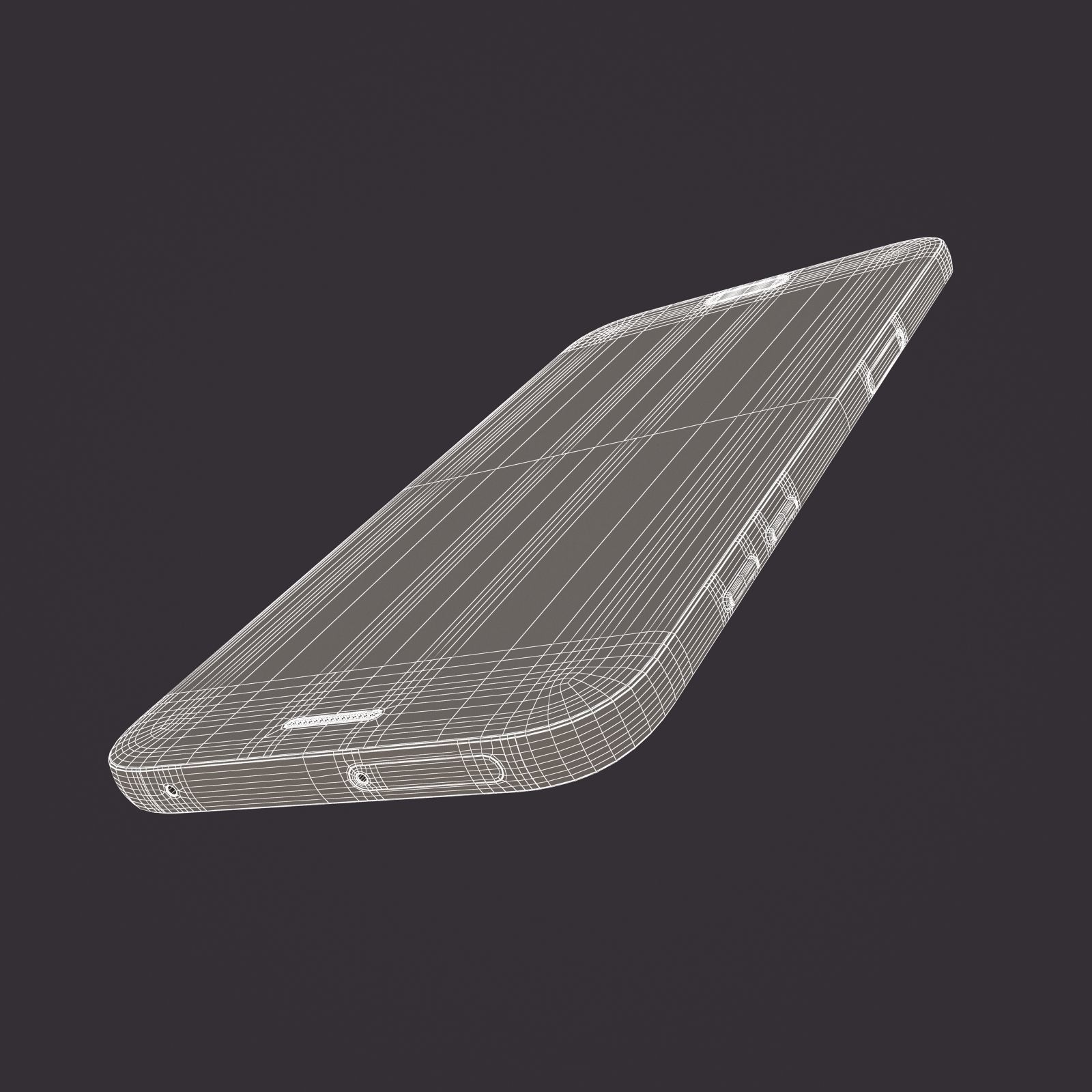 Samsung Galaxy A7 2017 Black 3D model_22