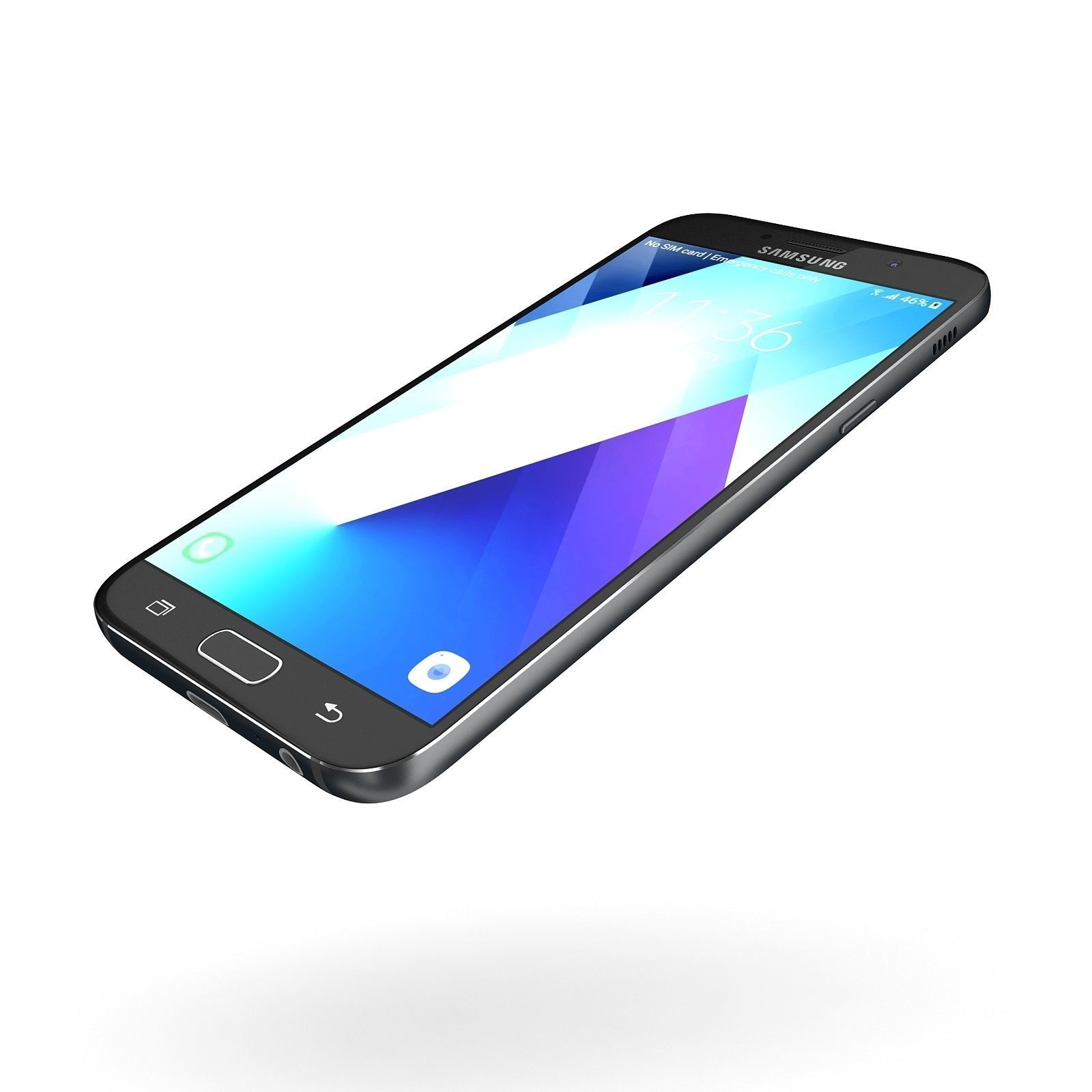 Samsung Galaxy A7 2017 Black 3D model_1