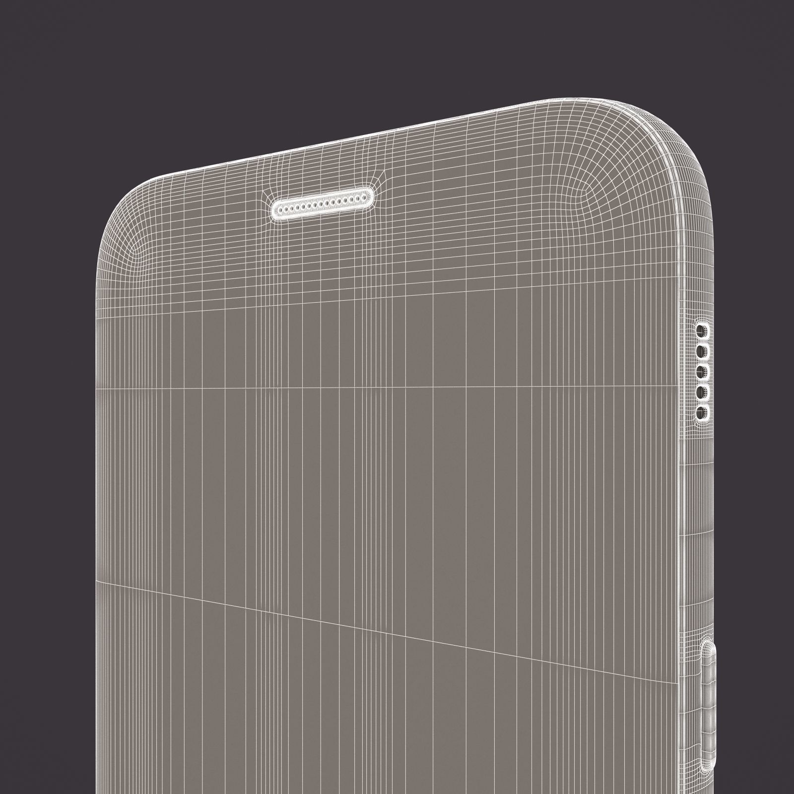 Samsung Galaxy A7 2017 Black 3D model_27