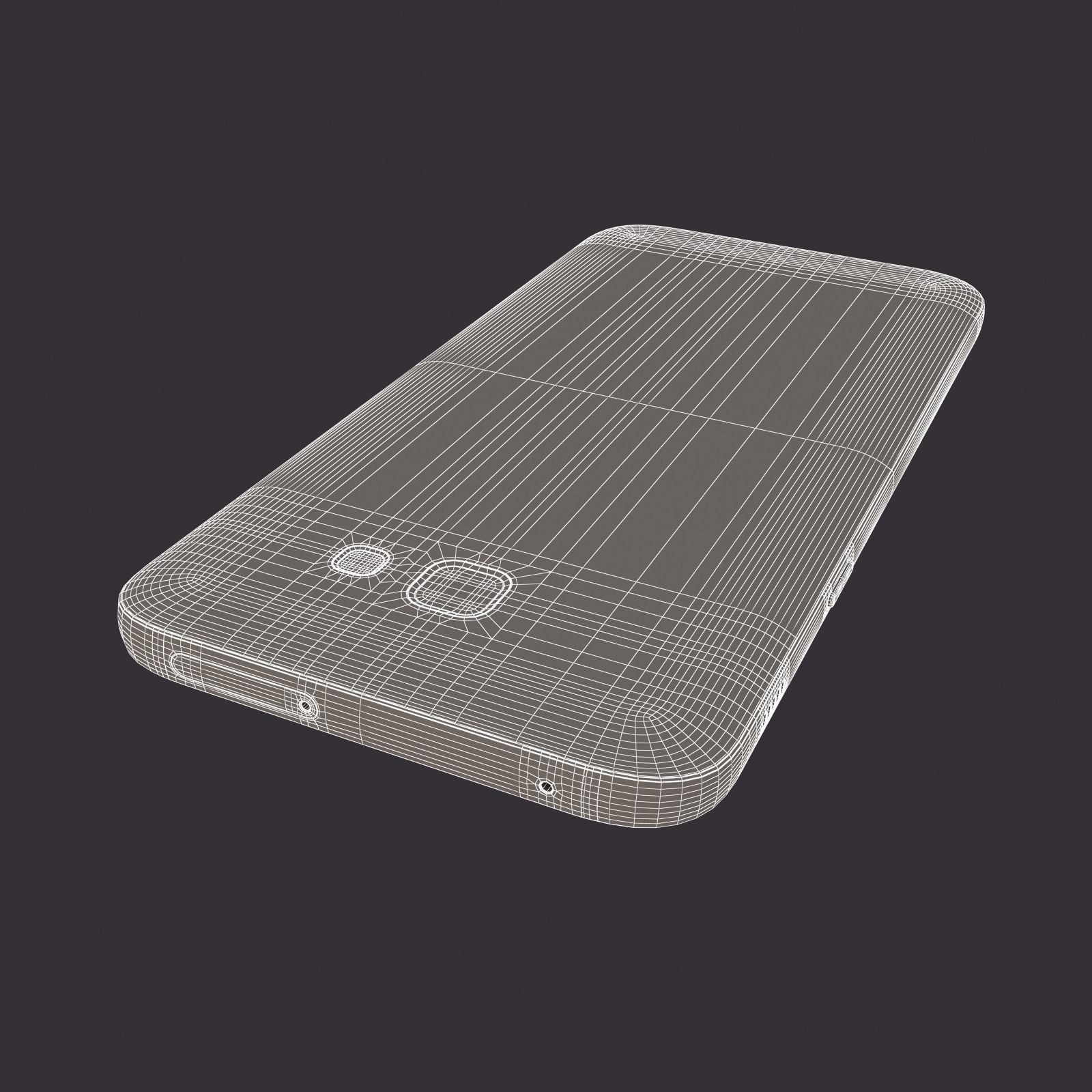 Samsung Galaxy A7 2017 Black 3D model_23