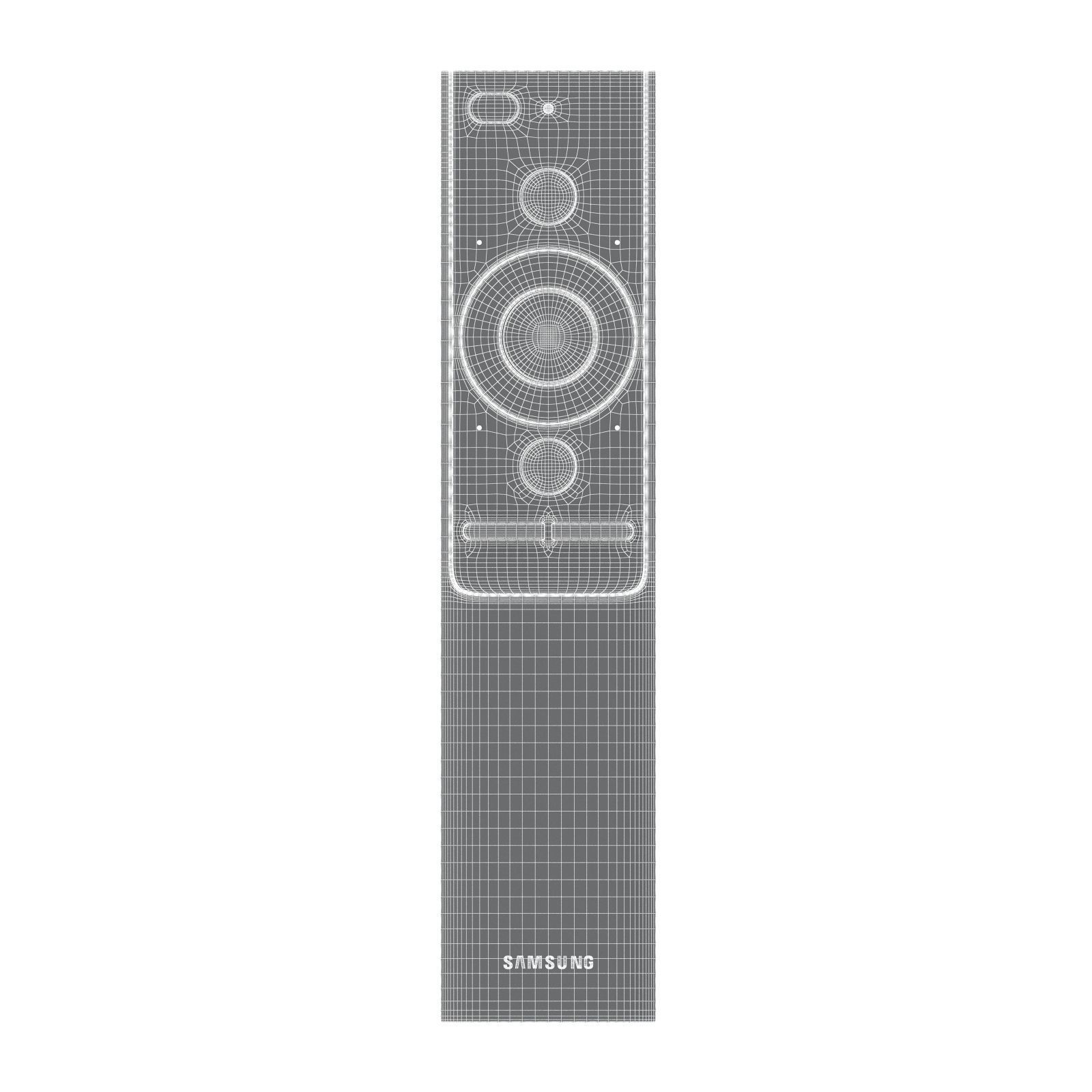 Samsung QLED TV Remote 2017 3D model_10