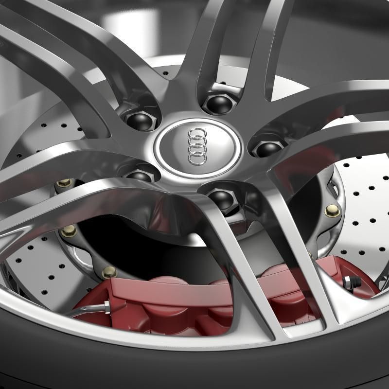 Audi R8 GT wheel 3D model_3