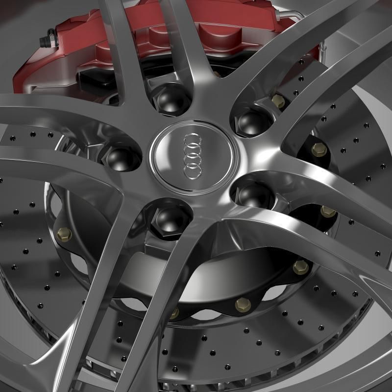 Audi R8 GT wheel 3D model_4