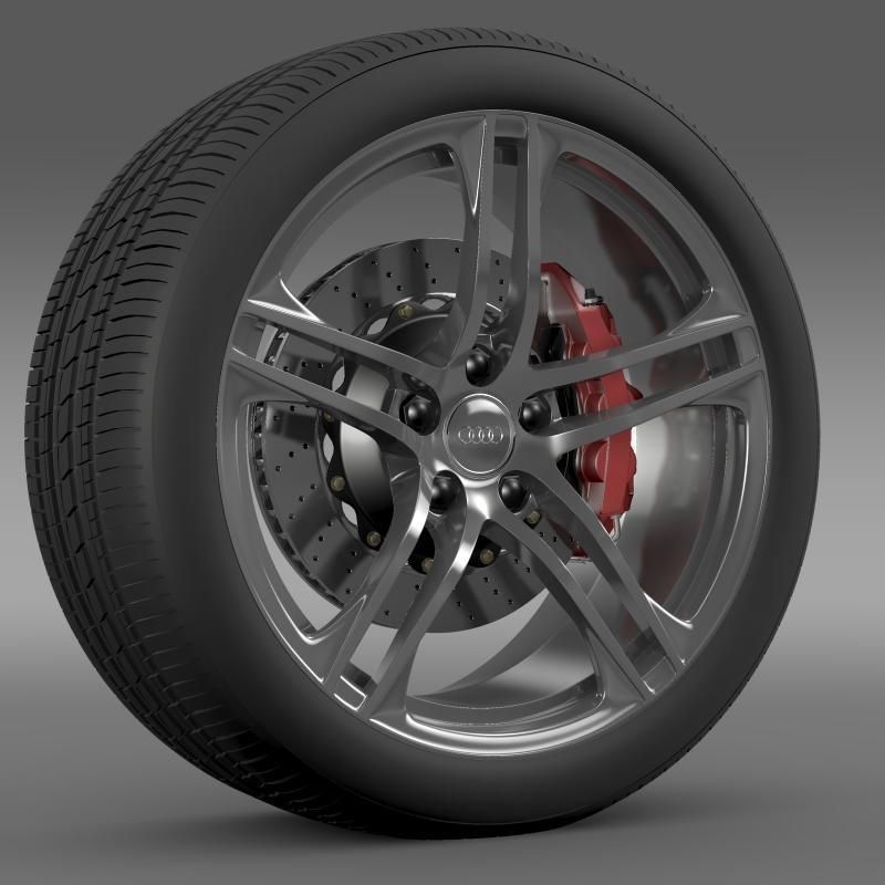Audi R8 GT wheel 3D model_2