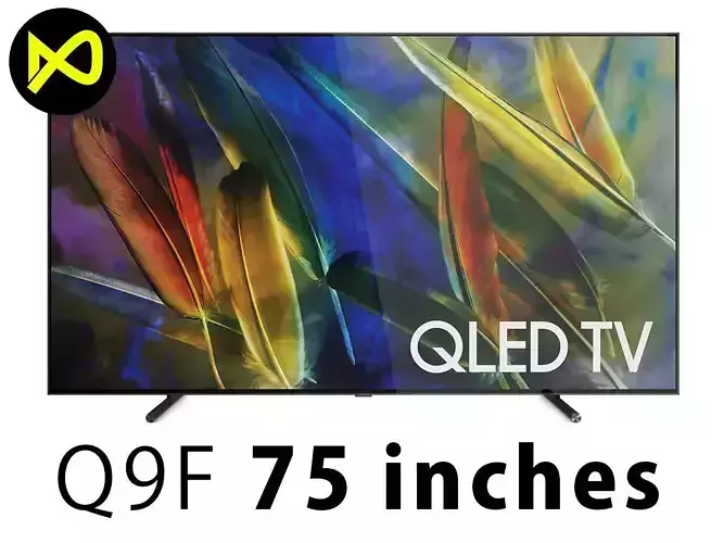 Samsung Q9F 75 Inch  QLED 4K TV 3D model