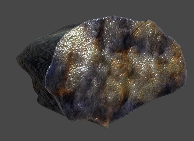 picax1 mountain with axe Low-poly 3D model_12