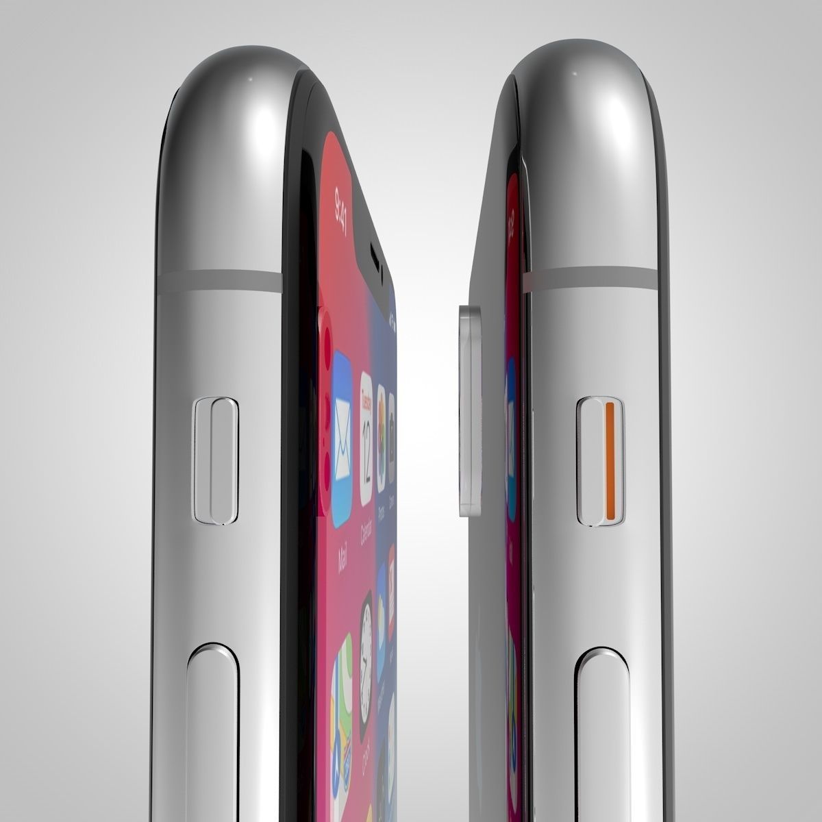 Apple iPhone X 2017 3D model_3