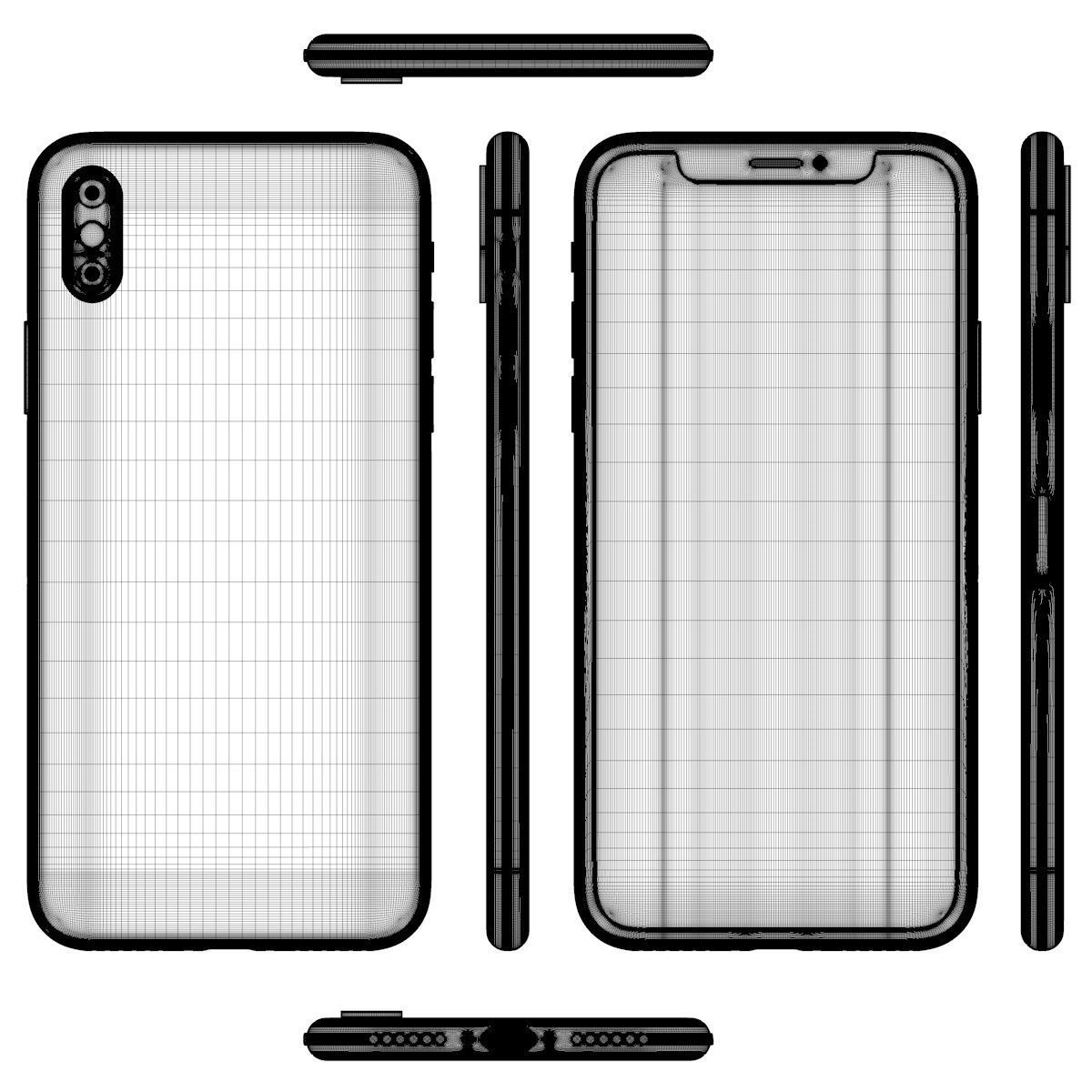 Apple iPhone X 2017 3D model_12