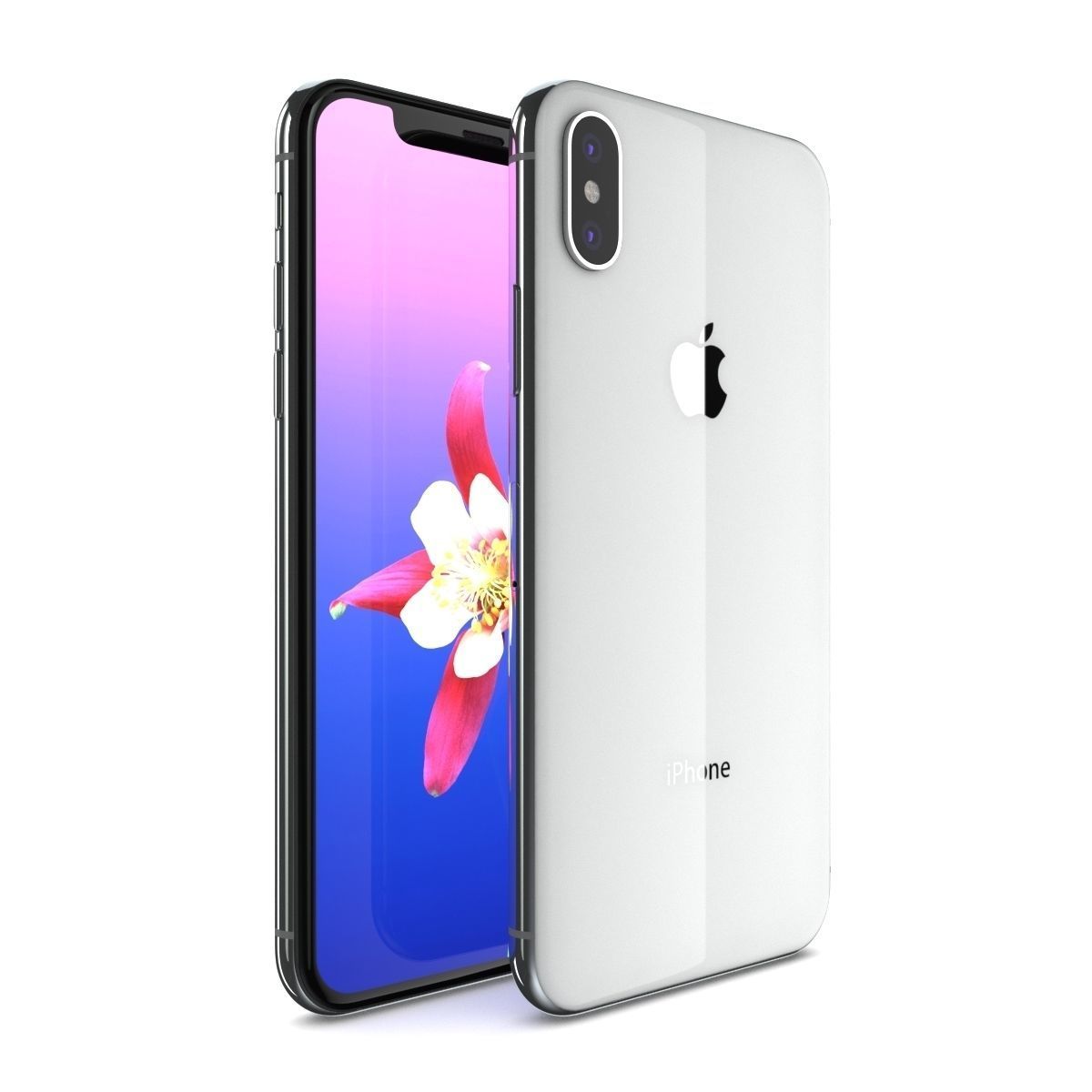 Apple iPhone X And iPhone 8 And iPhone 8 Plus All Colors 3D model_6