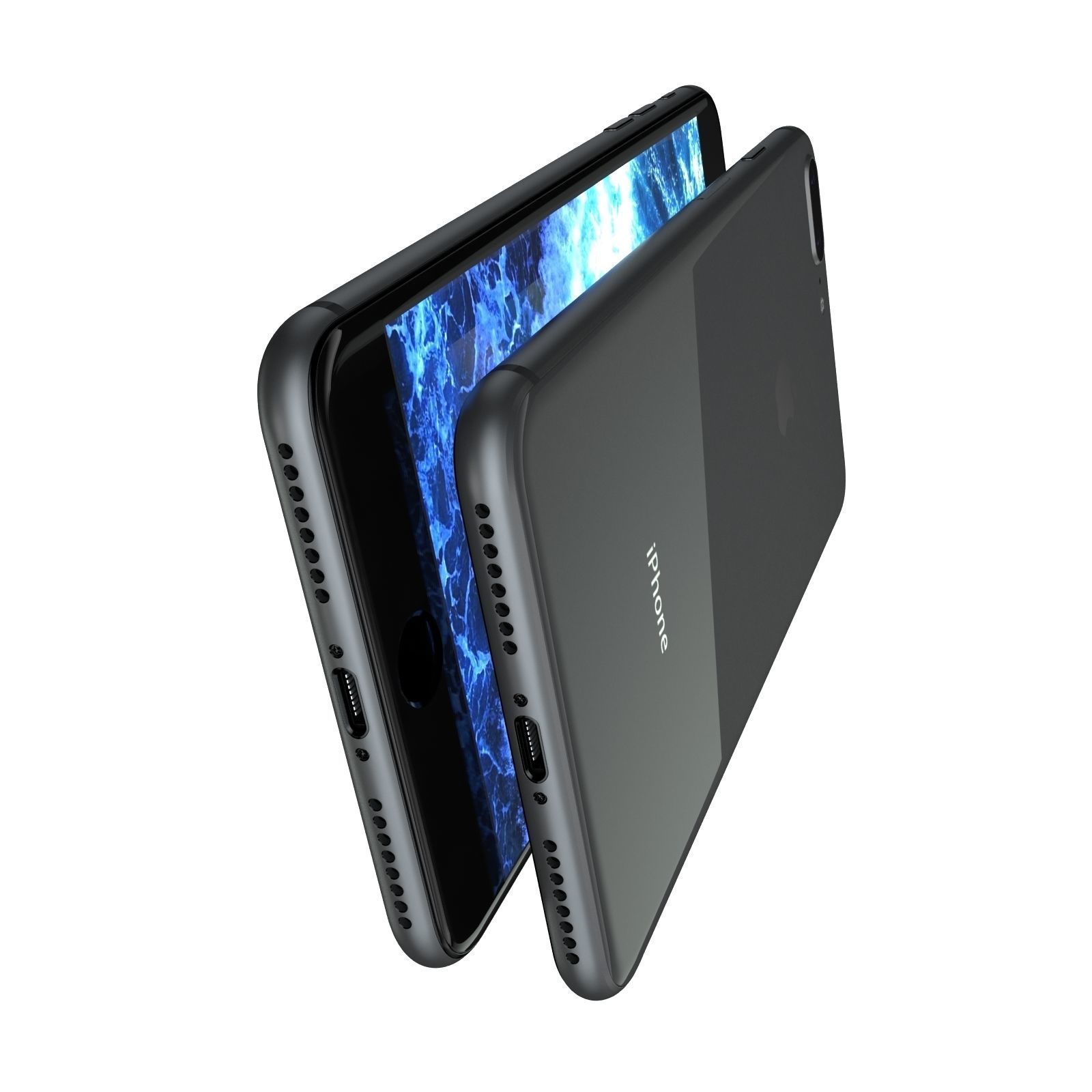 Apple iPhone X And iPhone 8 And iPhone 8 Plus All Colors 3D model_158