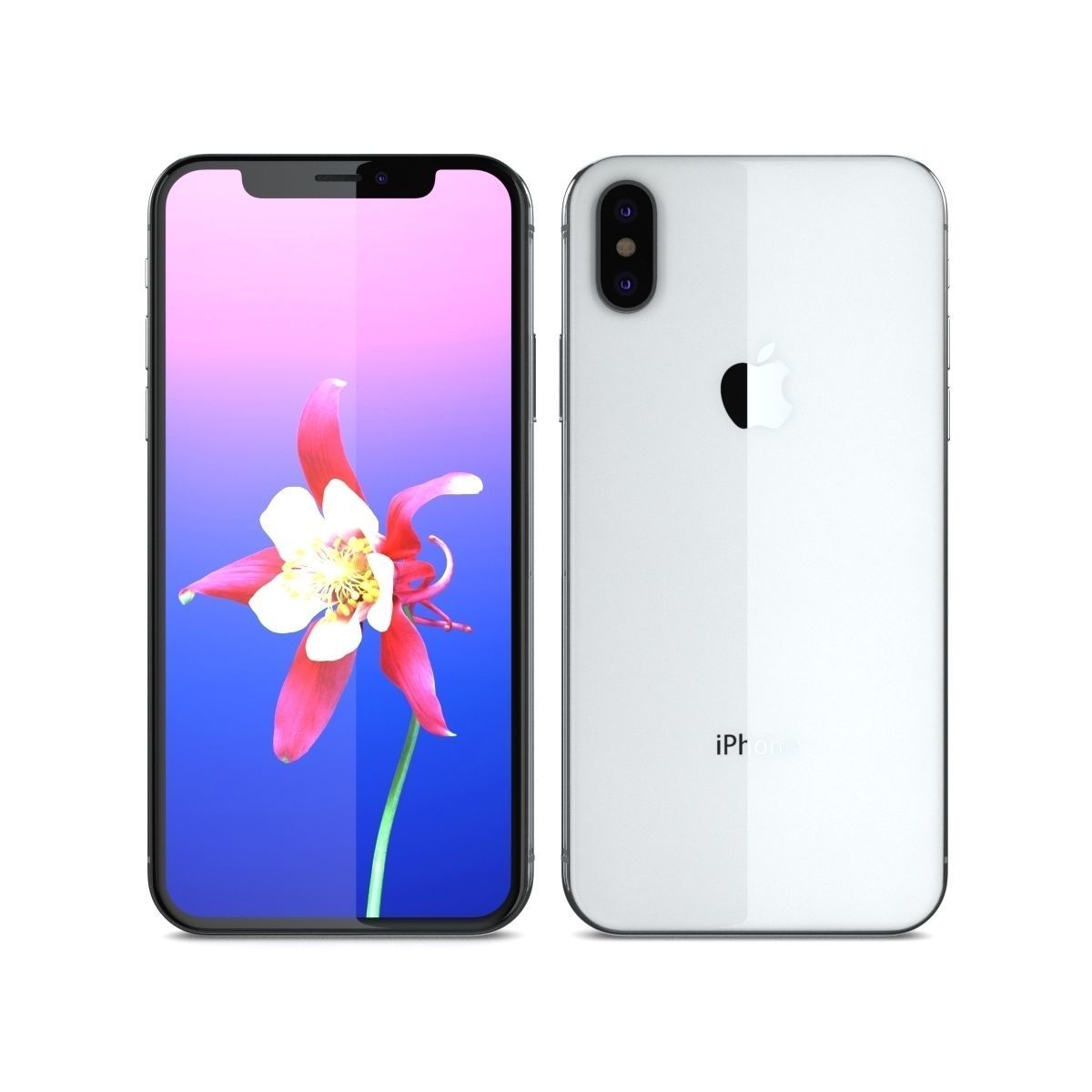 Apple iPhone X iPhone 10 All Colors 3D model_6