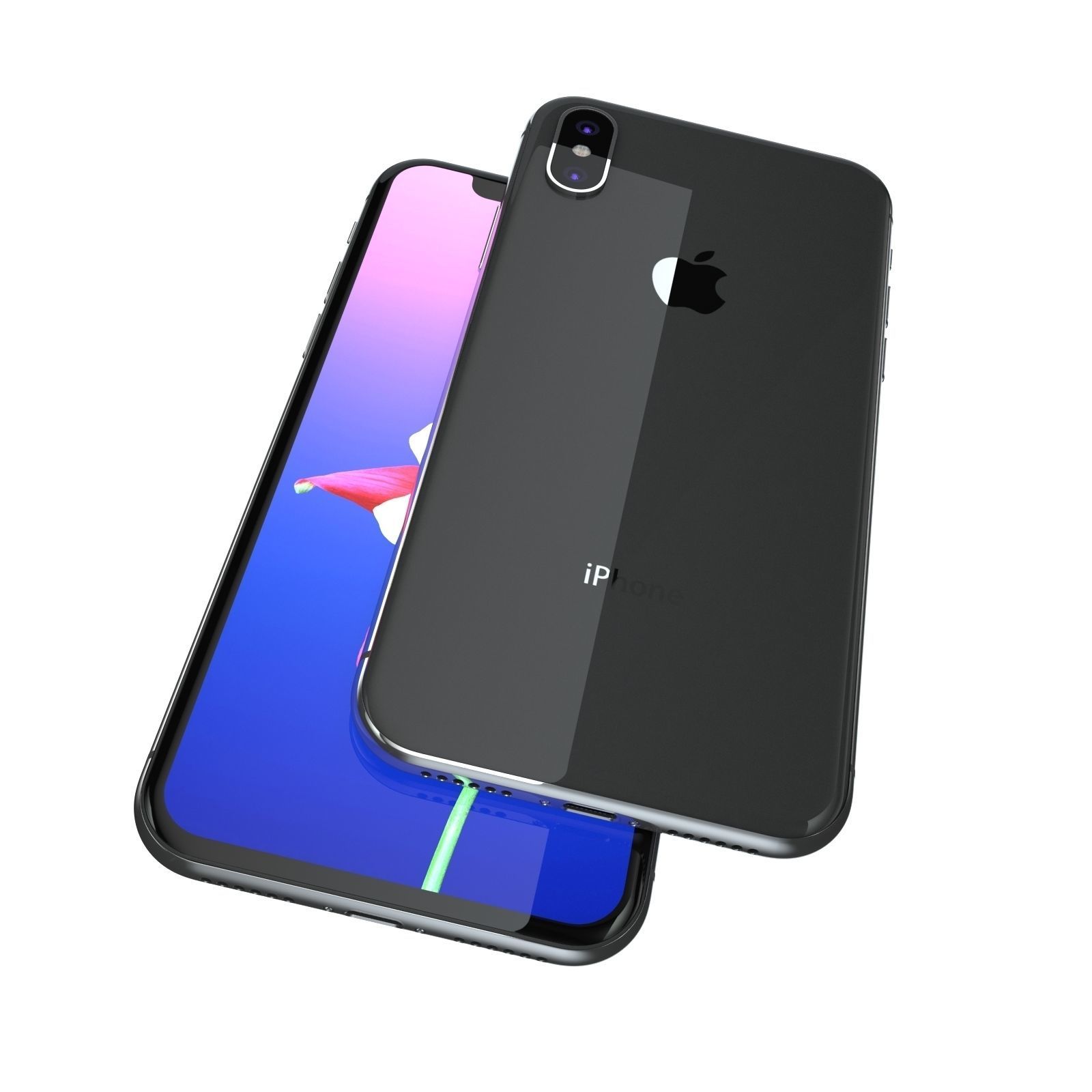 Apple iPhone X iPhone 10 All Colors 3D model_20