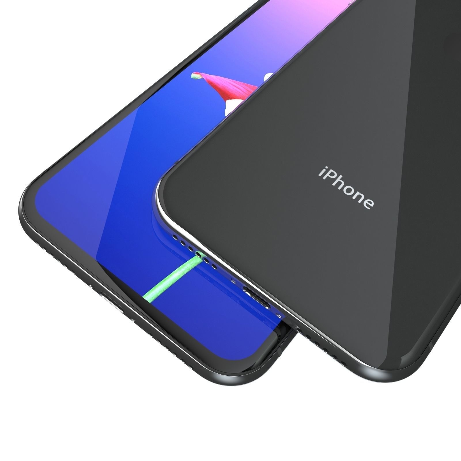 Apple iPhone X iPhone 10 All Colors 3D model_29