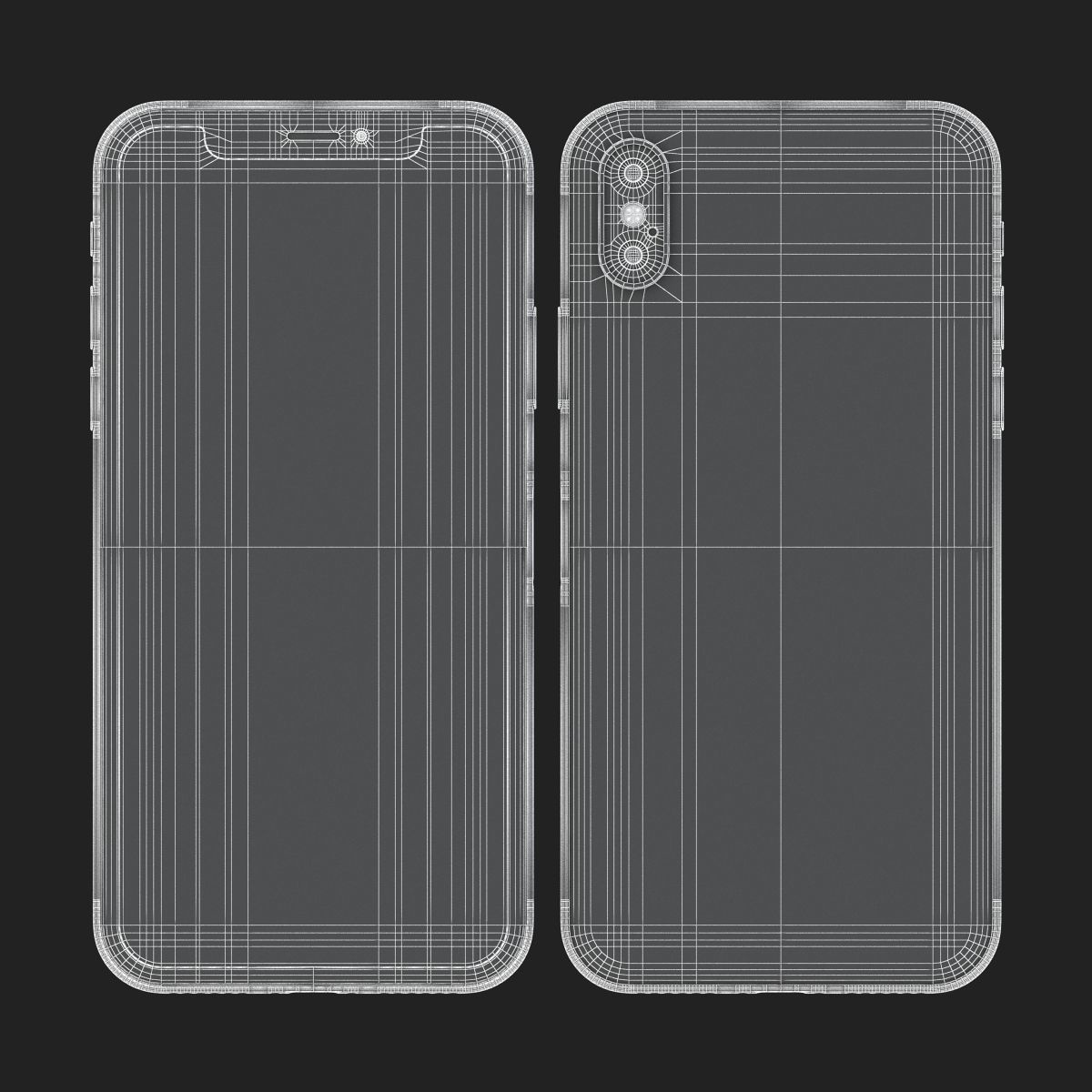 Apple iPhone X iPhone 10 All Colors 3D model_36