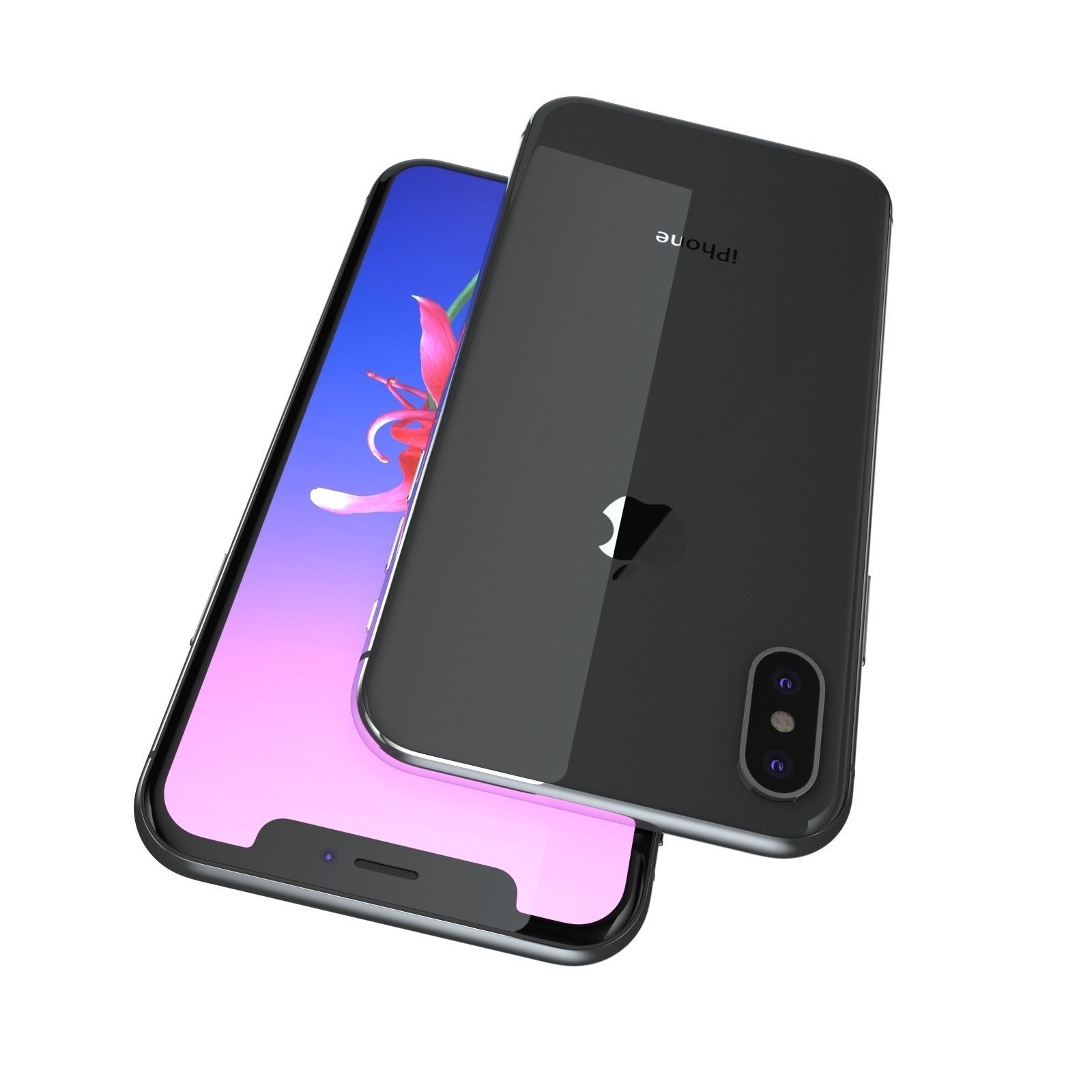 Apple iPhone X iPhone 10 All Colors 3D model_23