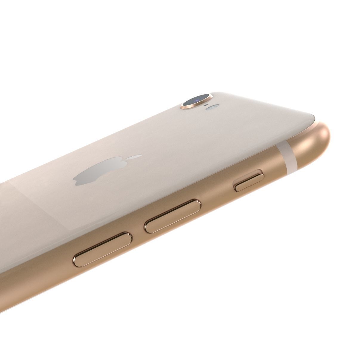 Apple iPhone 8 Gold  3D model_8