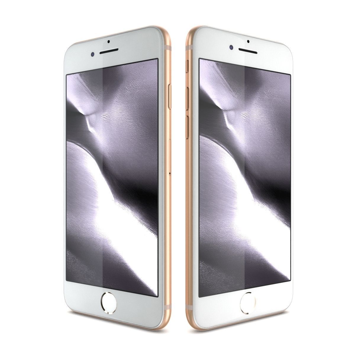 Apple iPhone 8 Gold  3D model_1