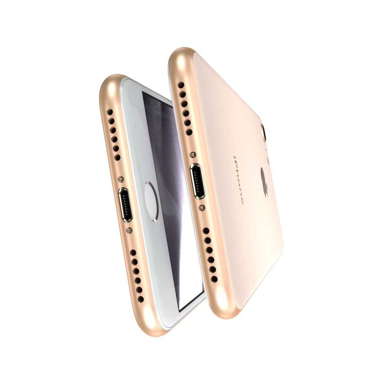 Apple iPhone 8 Gold  3D model_11