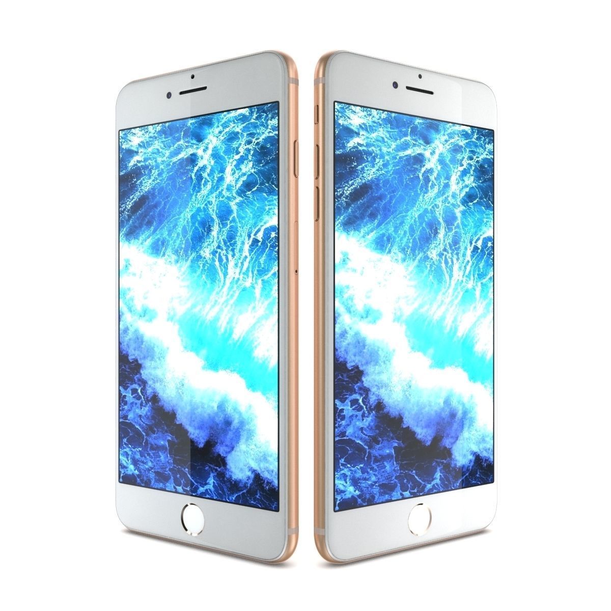 Apple iPhone 8 Plus All Colors 3D model_6