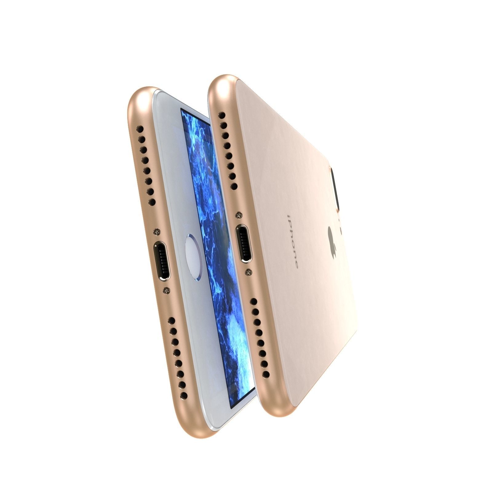 Apple iPhone 8 Plus All Colors 3D model_11