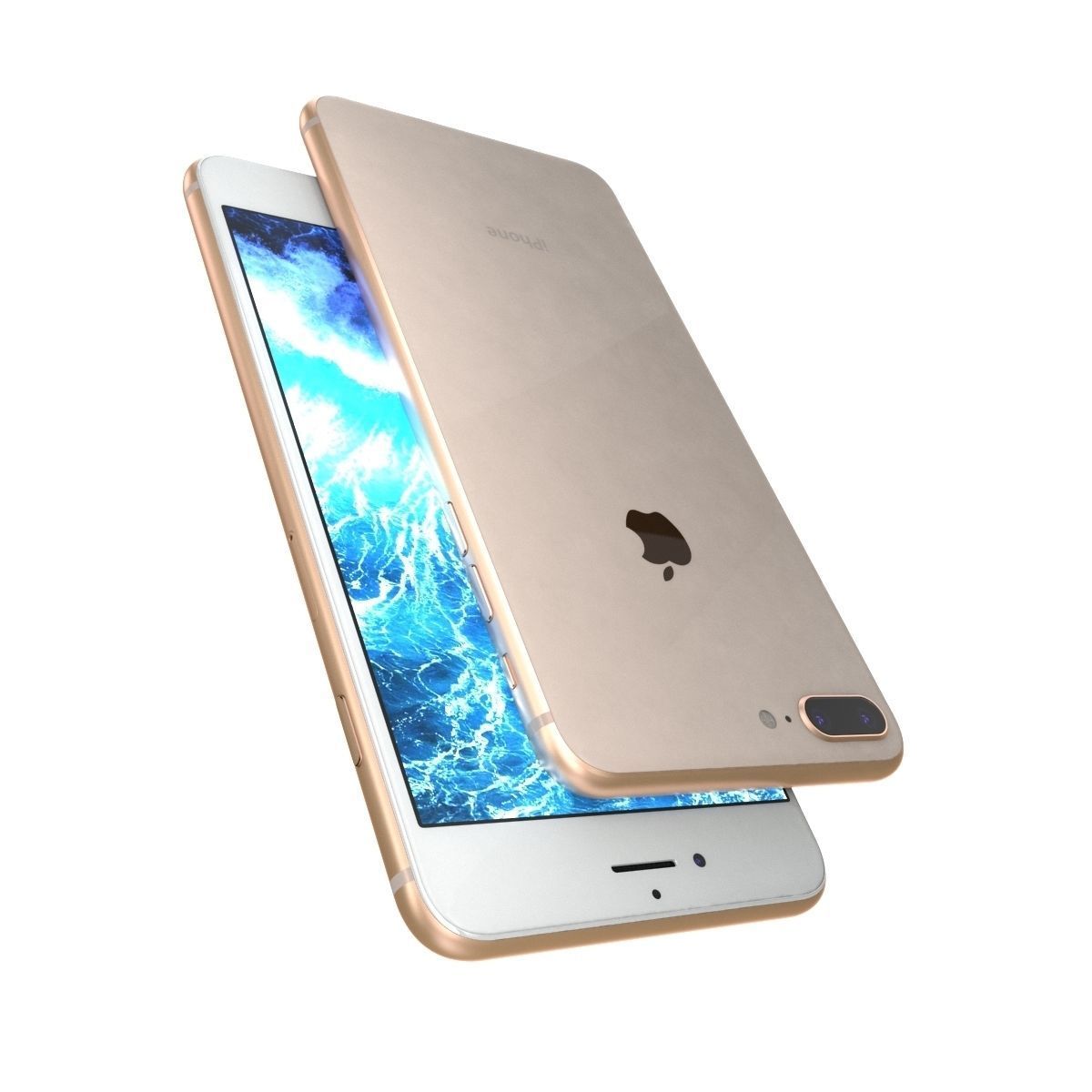 Apple iPhone 8 Plus All Colors 3D model_2