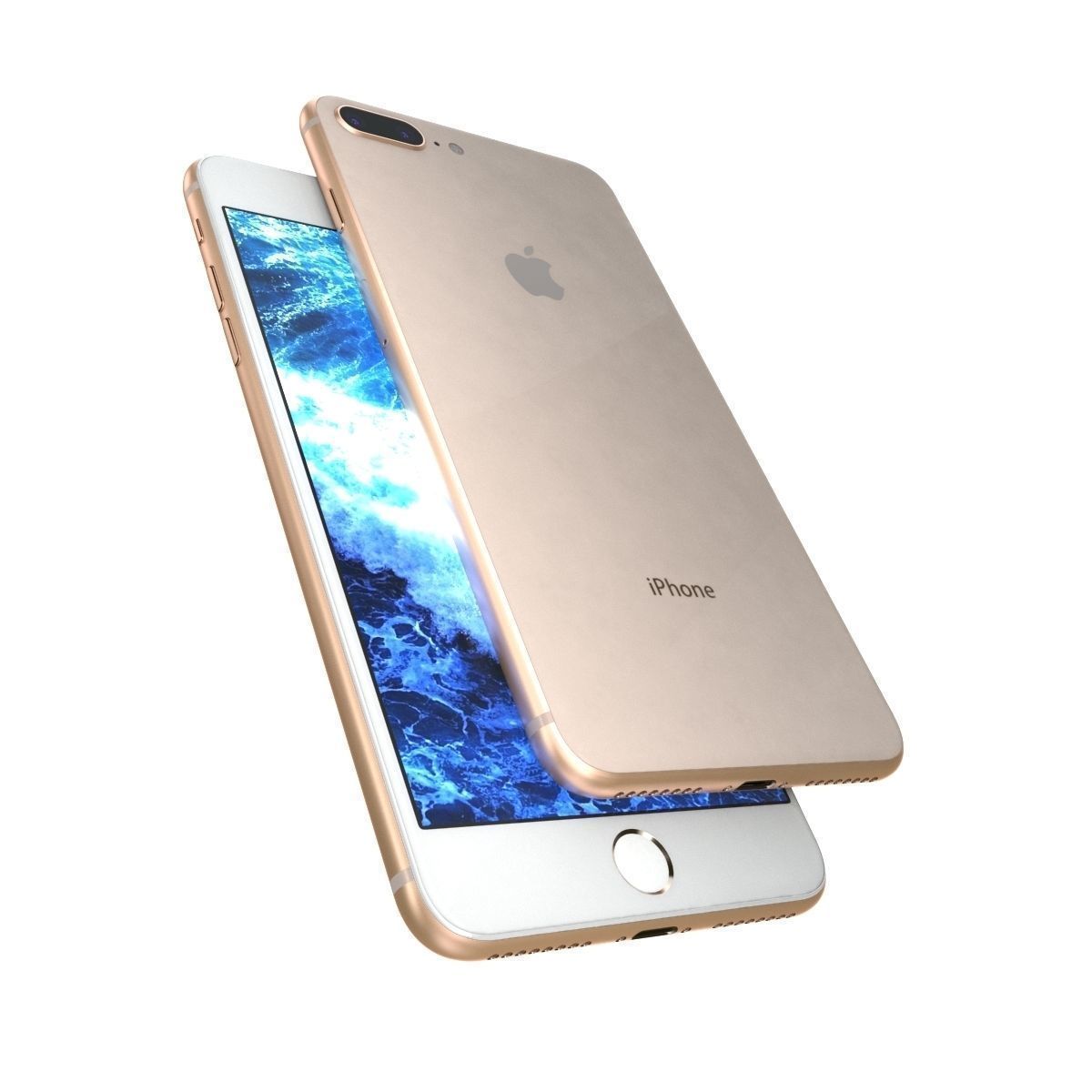 Apple iPhone 8 Plus All Colors 3D model_1