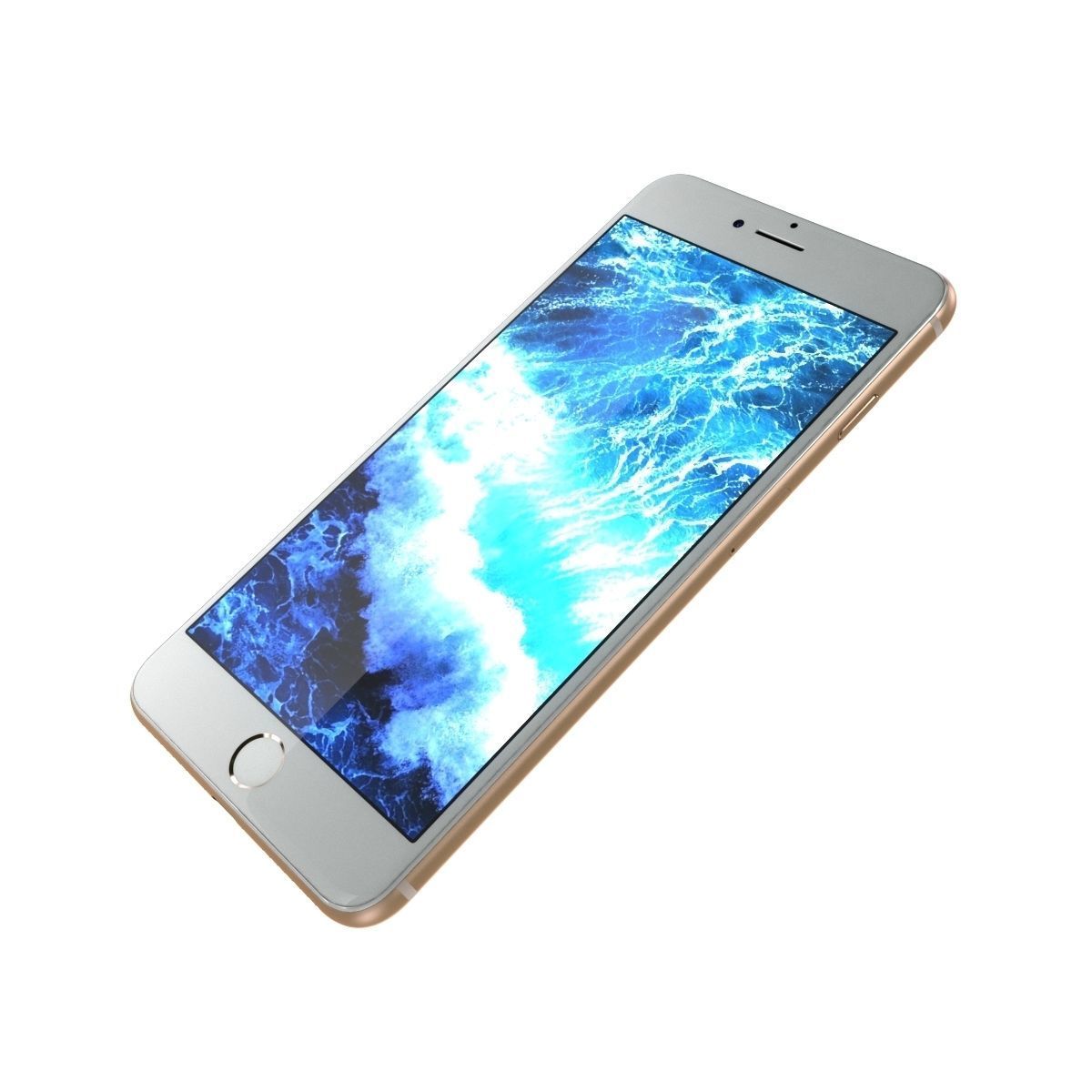 Apple iPhone 8 Plus Gold 3D model_3
