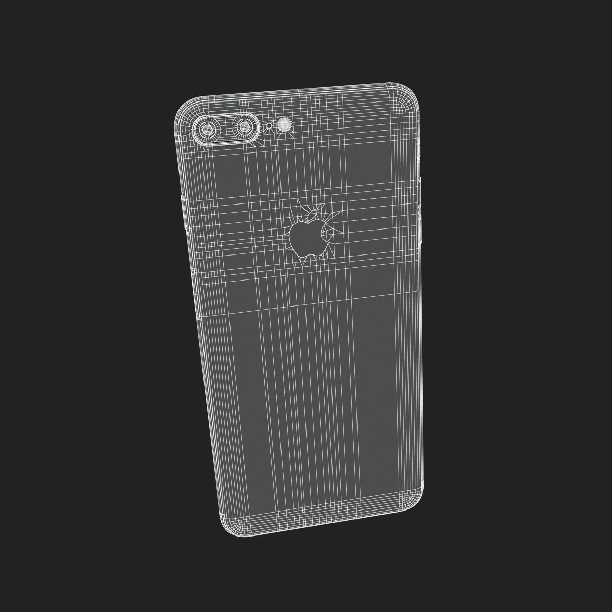 Apple iPhone 8 Plus Silver 3D model_14