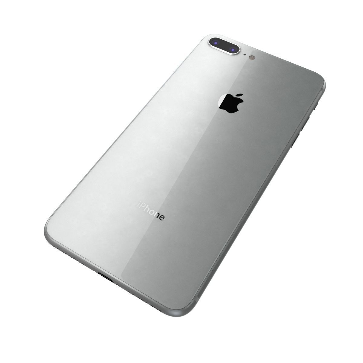 Apple iPhone 8 Plus Silver 3D model_1