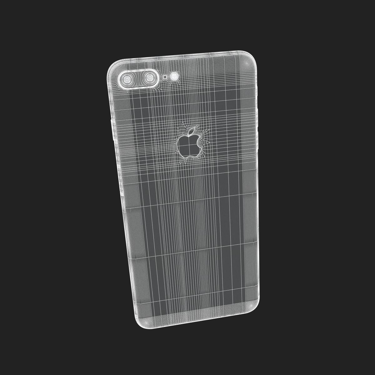Apple iPhone 8 Plus Silver 3D model_18