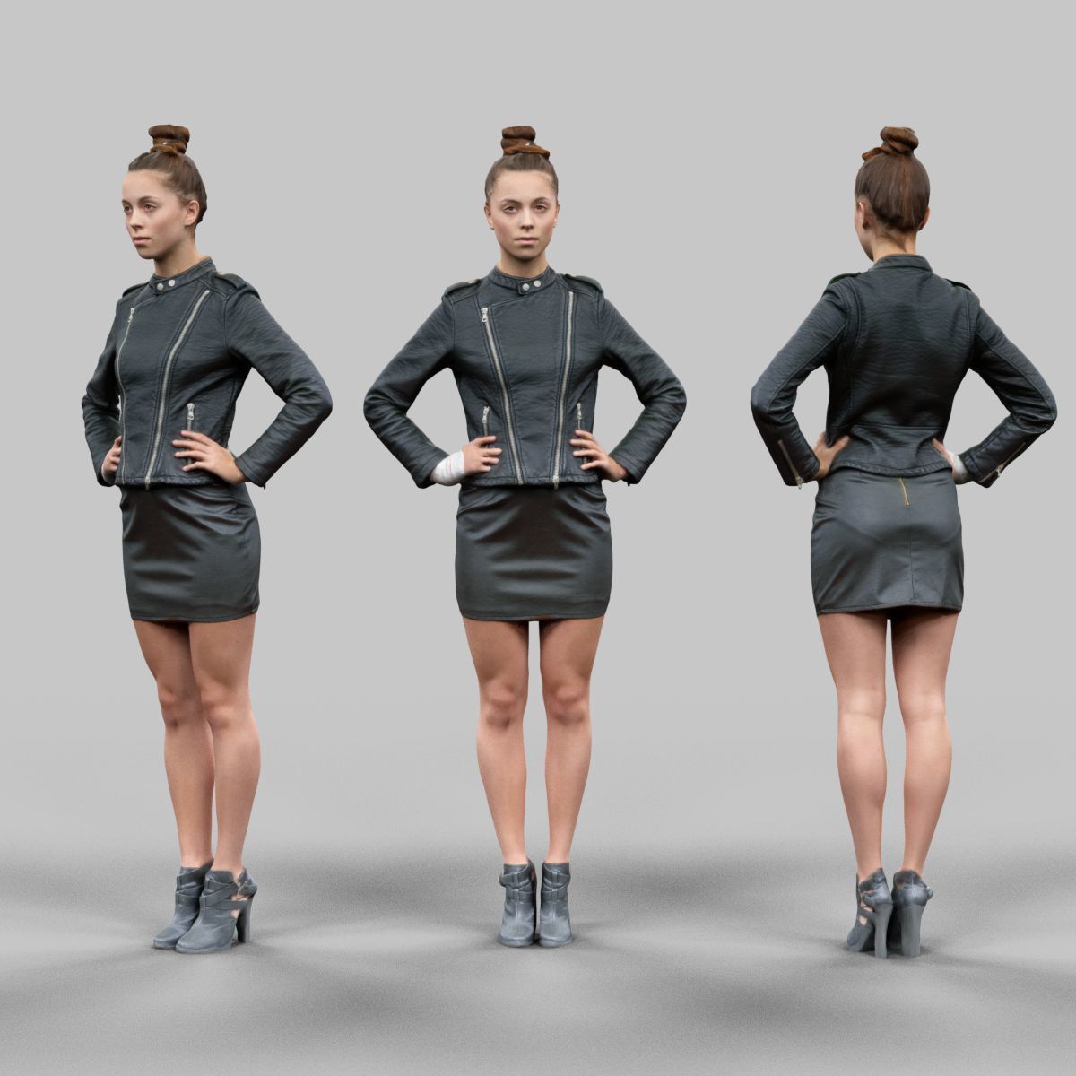 72 Scanned Models Female Low-poly 3D model_13